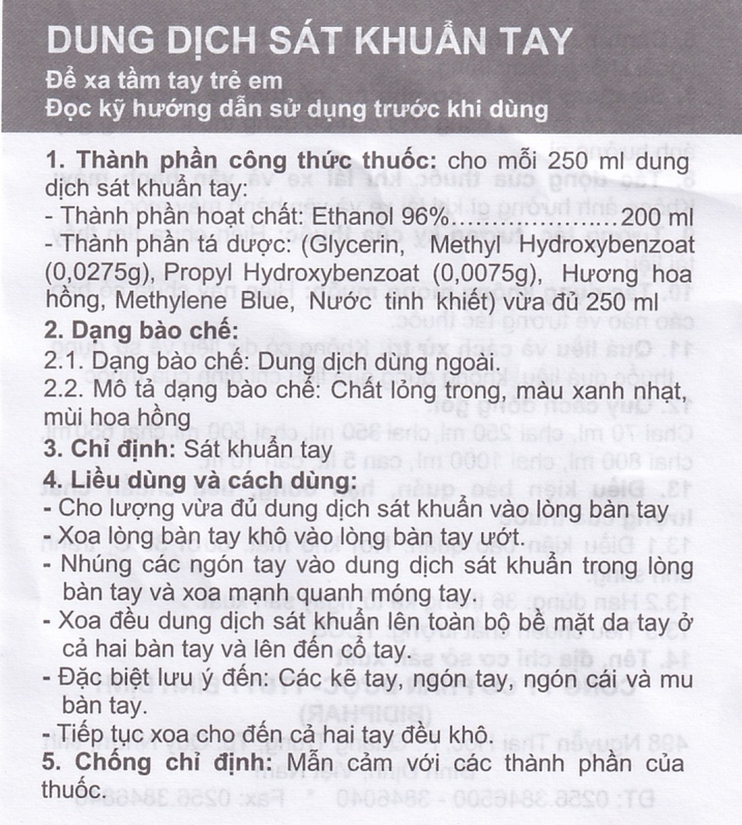 Dung dịch sát khuẩn tay Bidiphar (250ml)