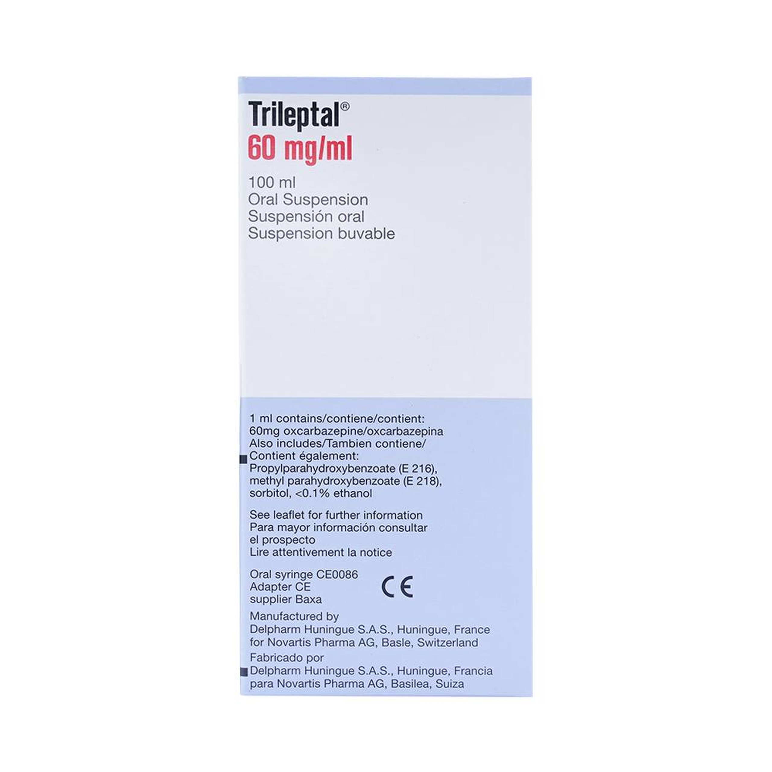 Thuốc Trileptal 60mg/ml Novartis điều trị các cơn động kinh (100ml)