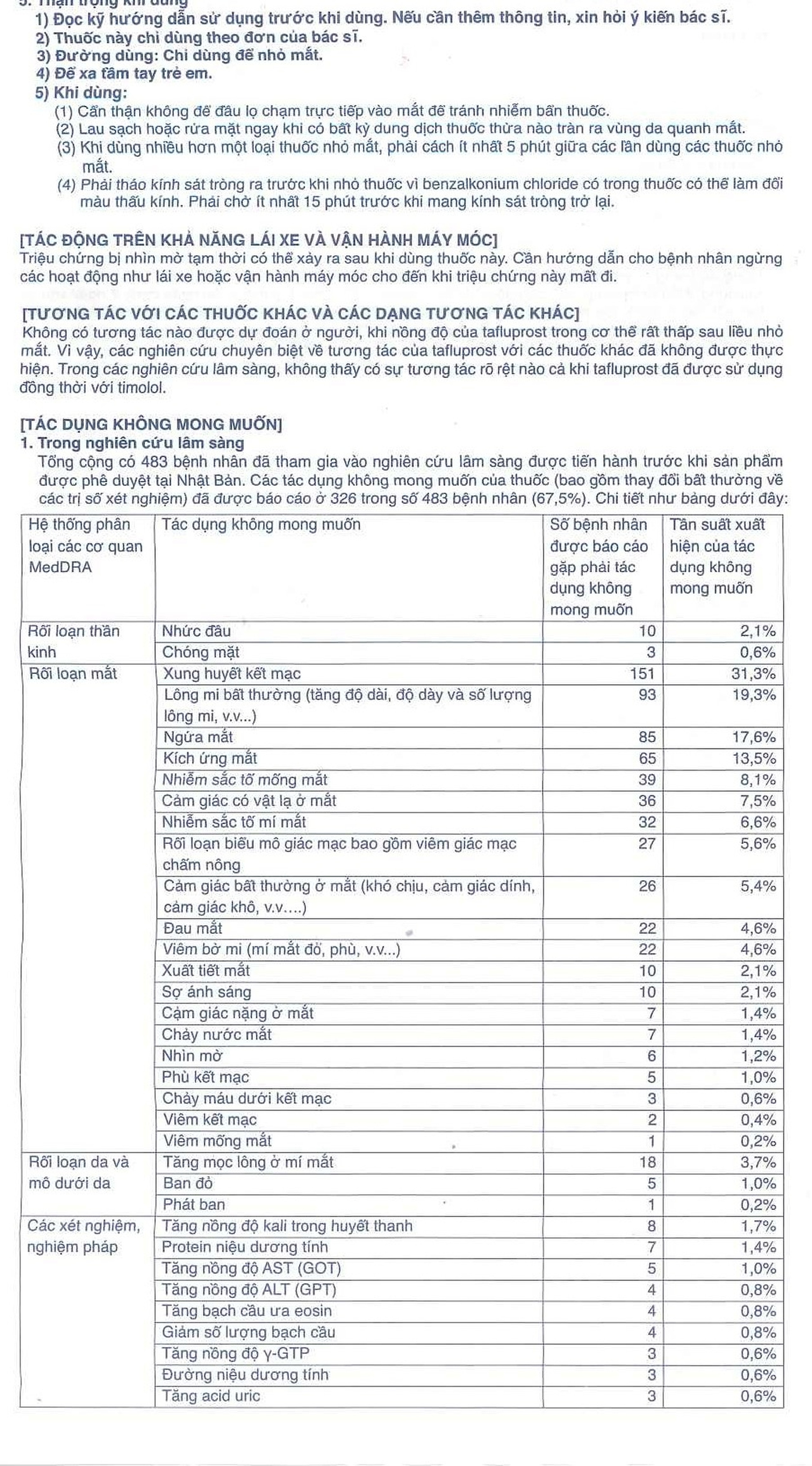 Thuốc nhỏ mắt Taflotan Santen làm giảm áp lực nội nhãn cao (2,5ml)