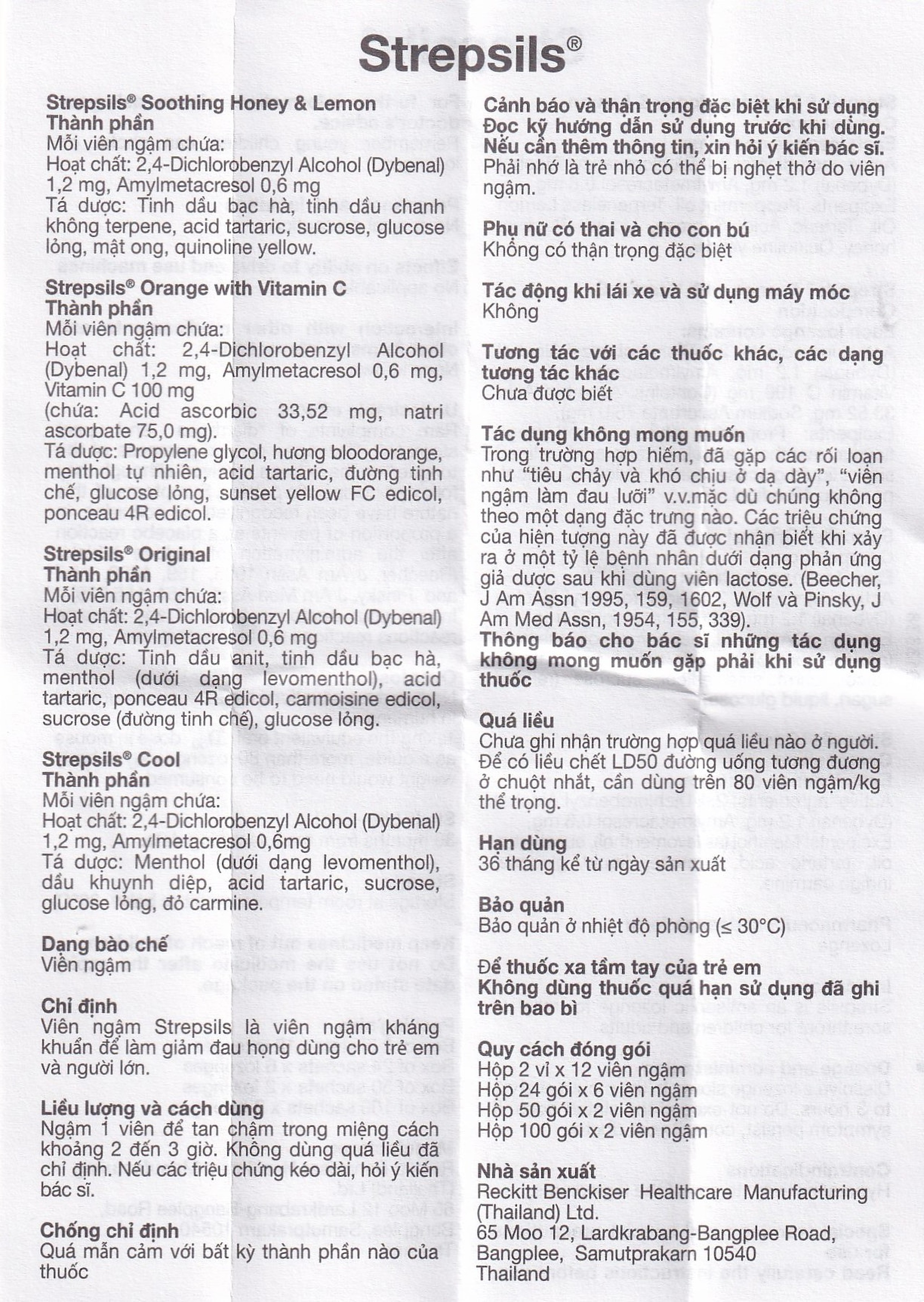 Viên ngậm Strepsils Soothing mật ong & chanh giảm đau họng (50 gói x 2 viên)