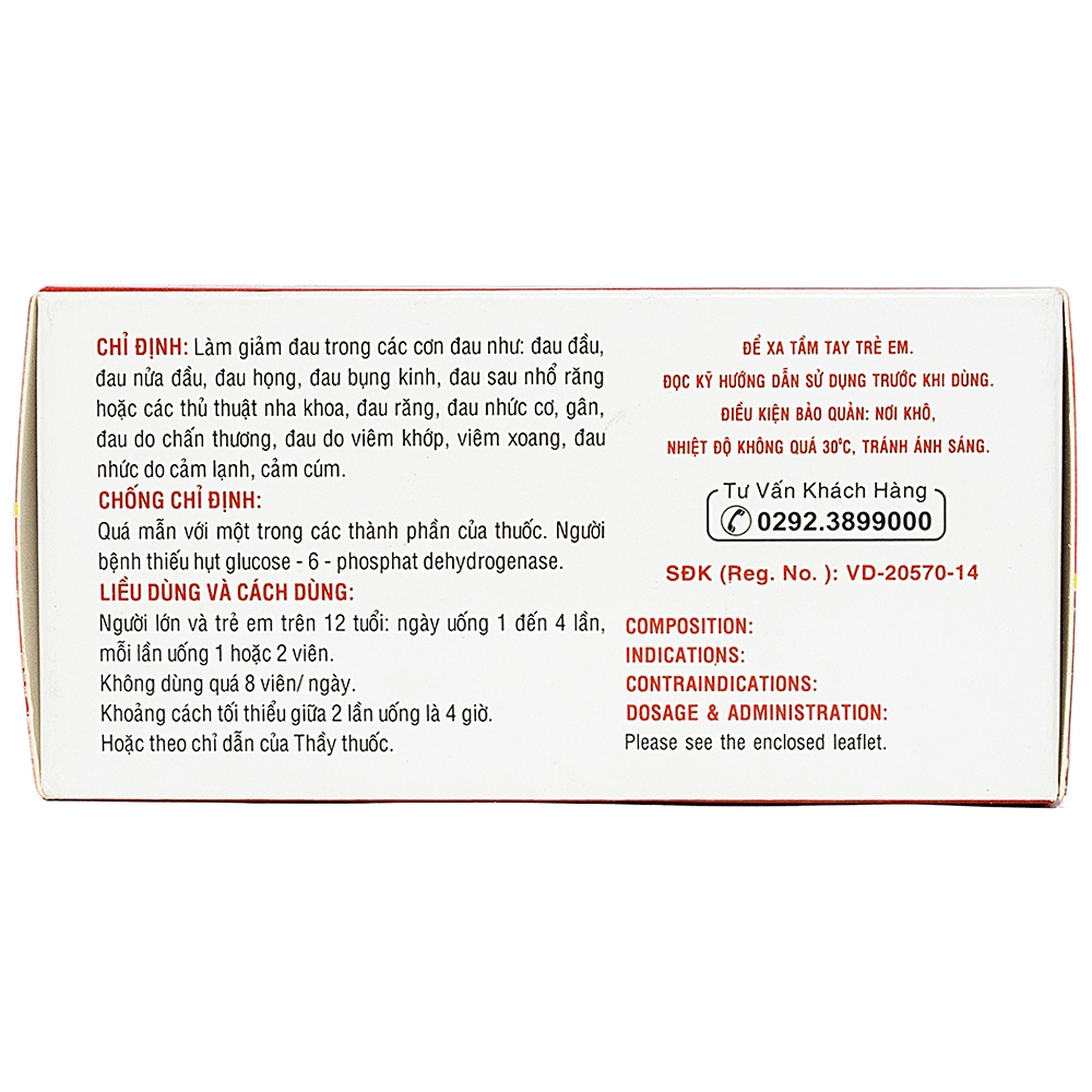 Thuốc Hapacol Extra DHG giảm đau đầu, đau nửa đầu (10 vỉ x 10 viên)