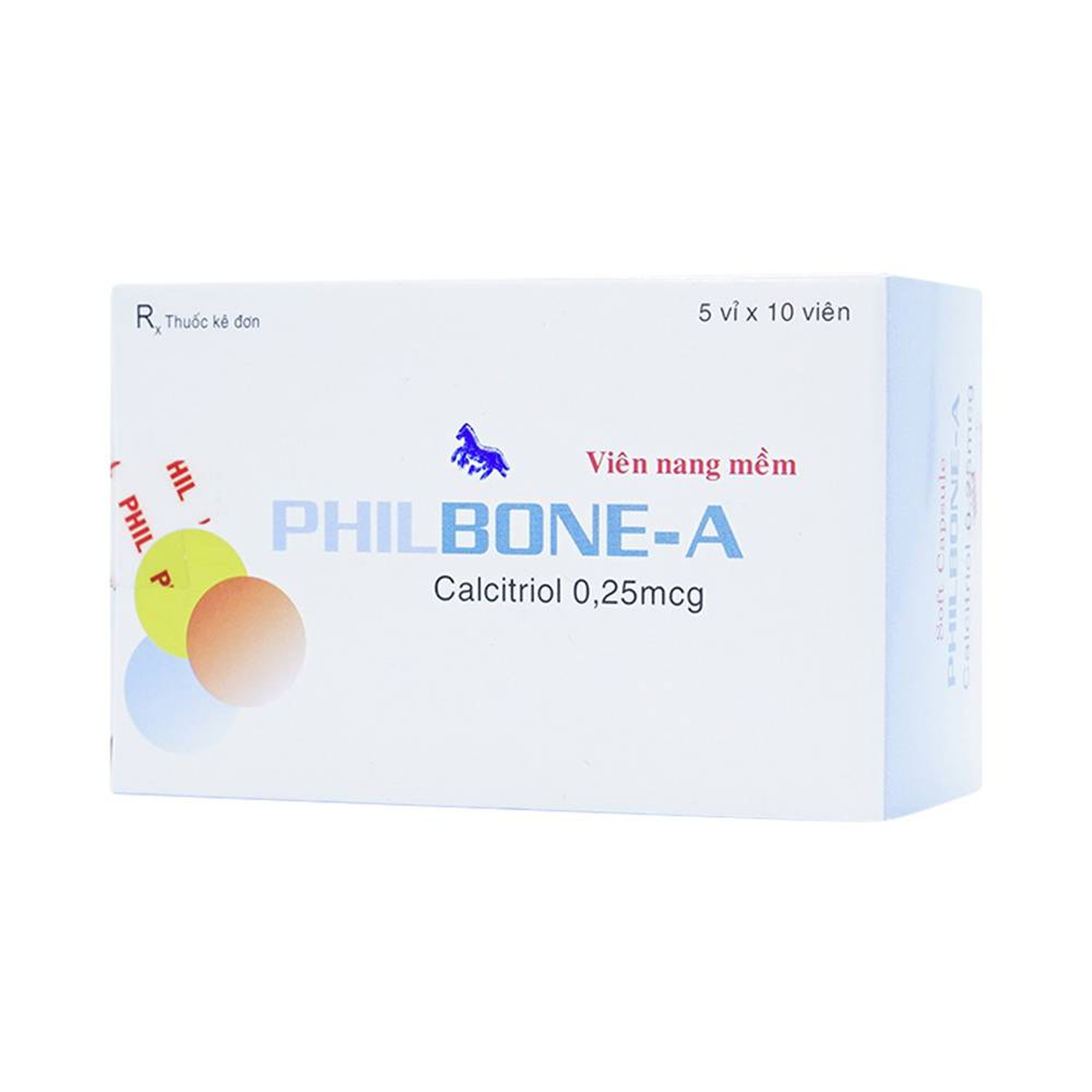 Thuốc Philbone-A Phil điều trị loãng xương, bệnh còi xương (5 vỉ x 10 viên)