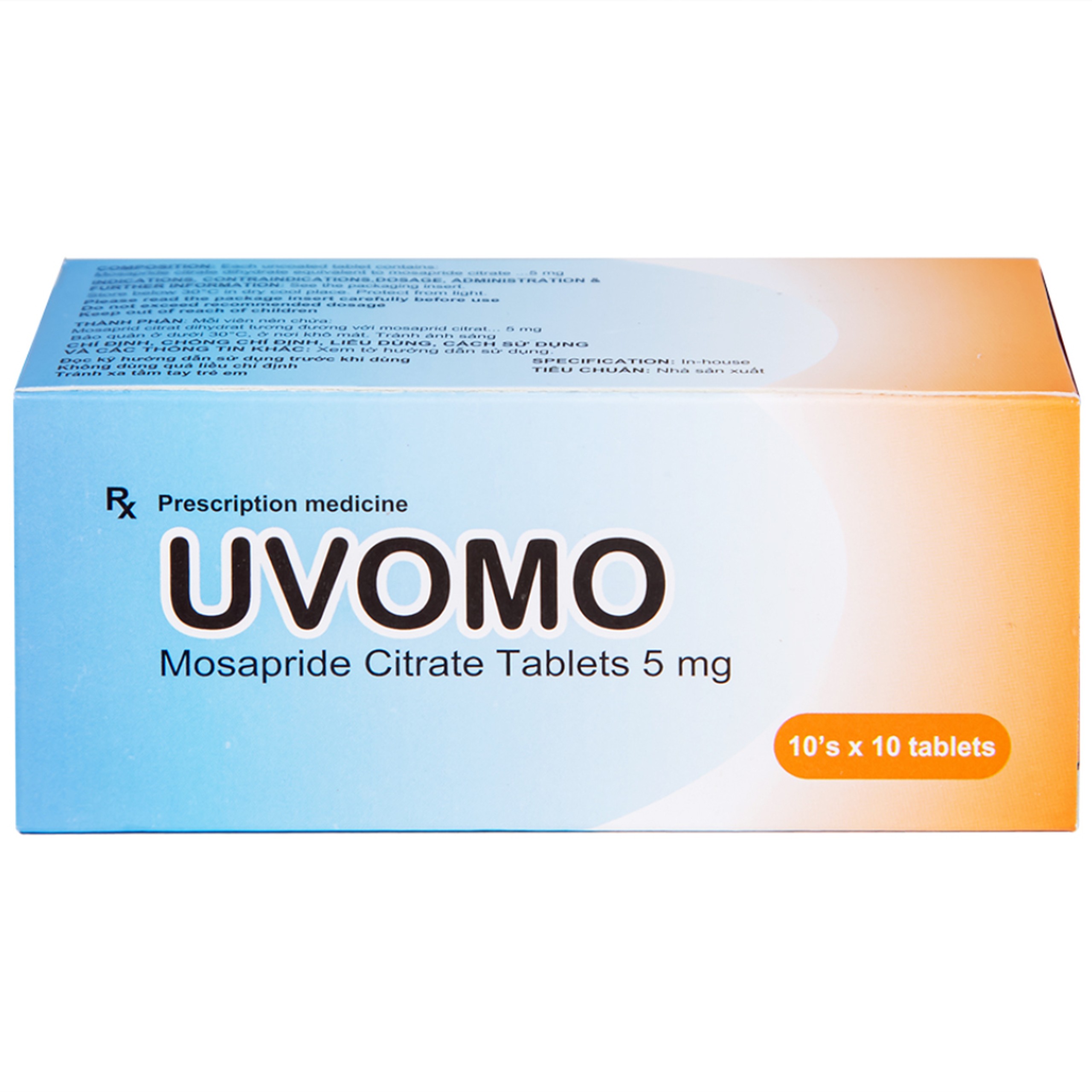 Thuốc Uvomo Saga điều trị rối loạn tiêu hóa (10 vỉ x 10 viên)