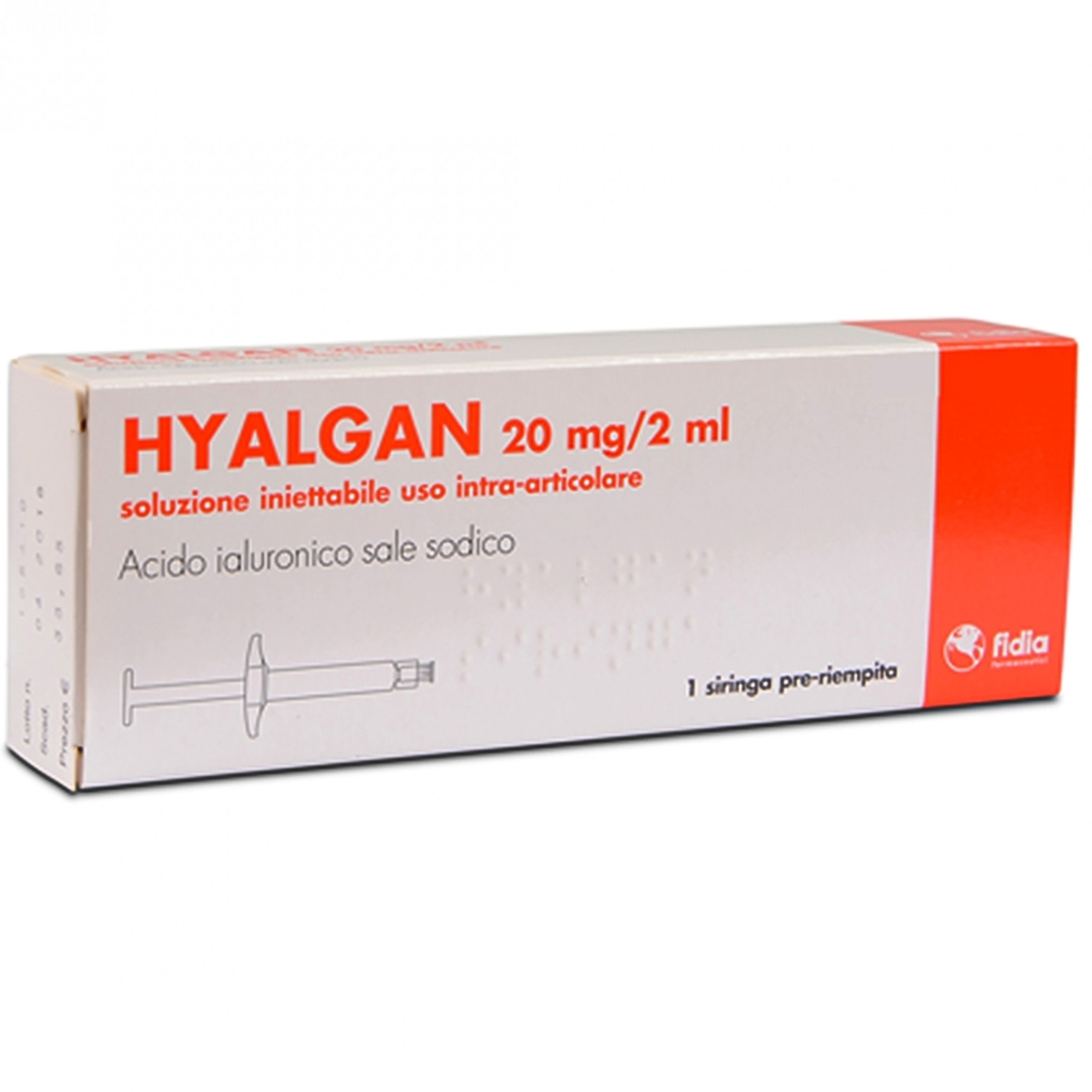 Thuốc tiêm Hyalgan 20mg/2ml INJ điều trị bệnh khớp do chấn thương và thoái hóa (2ml)