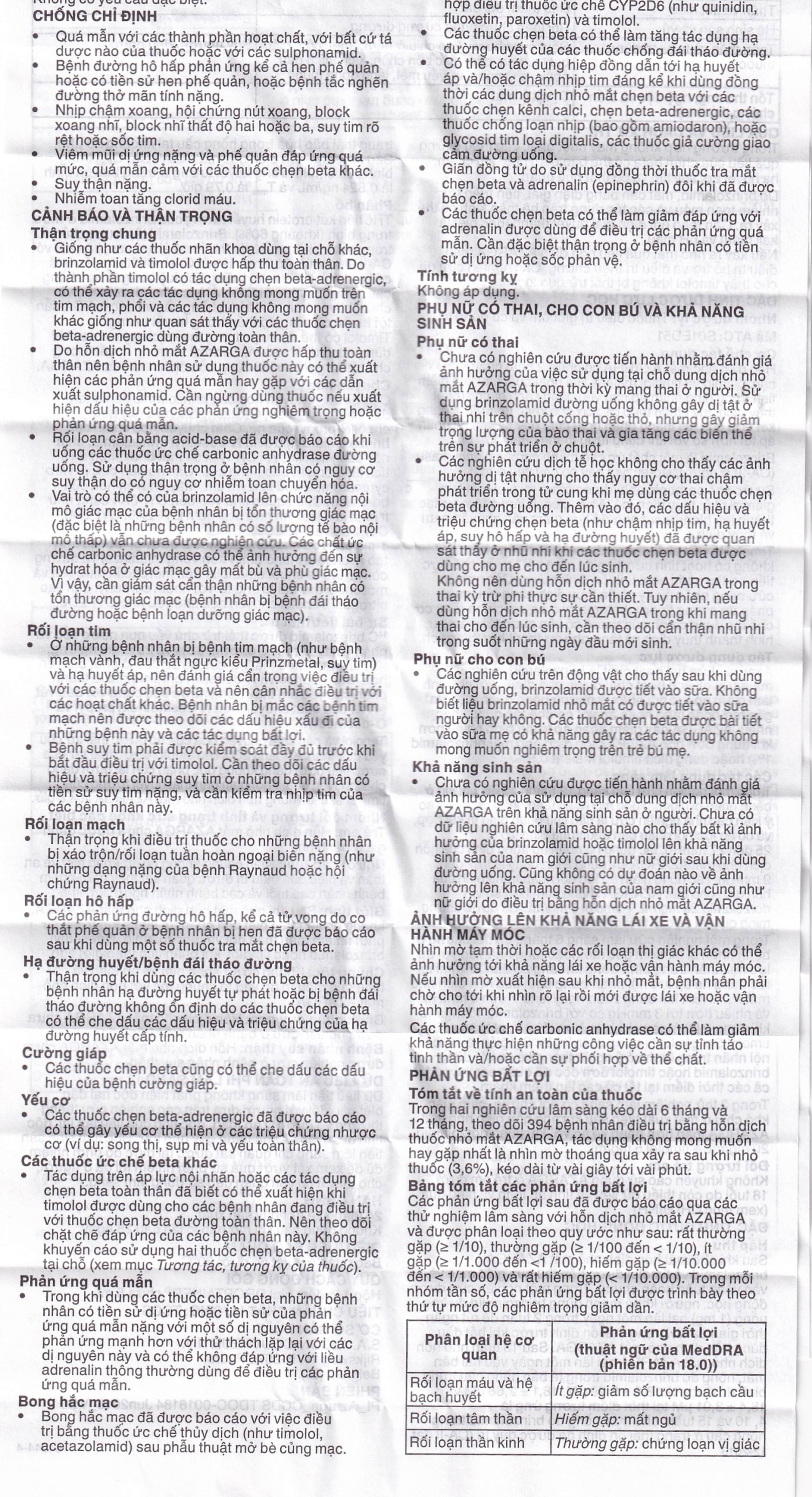 Thuốc nhỏ mắt Azarga Alcon giảm áp lực nội nhãn (5ml)