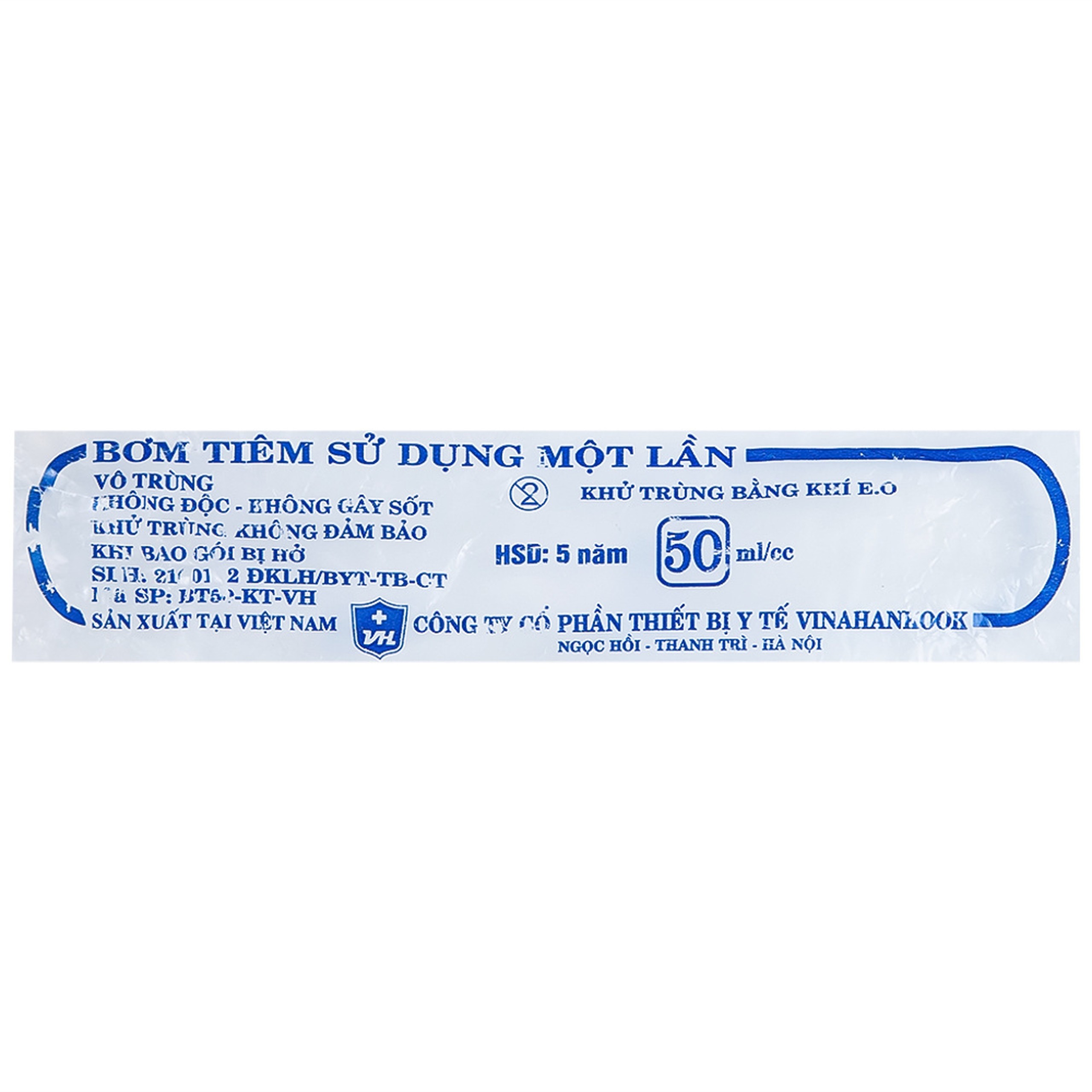 Bơm tiêm 50ml/cc Vinahankook dùng một lần (25 cái)