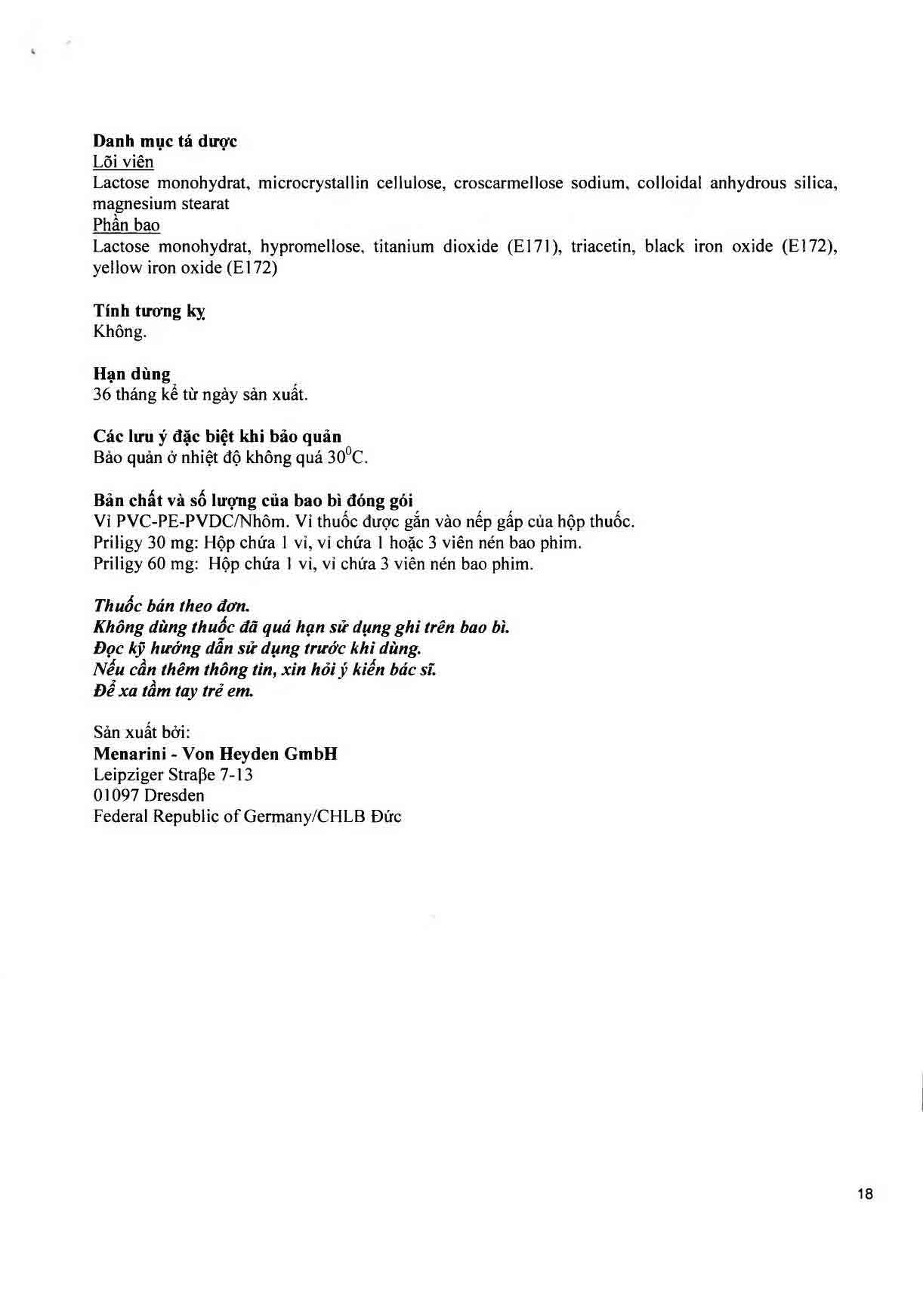 Thuốc Priligy 30mg Menarini điều trị xuất tinh sớm (1 vỉ x 3 viên)