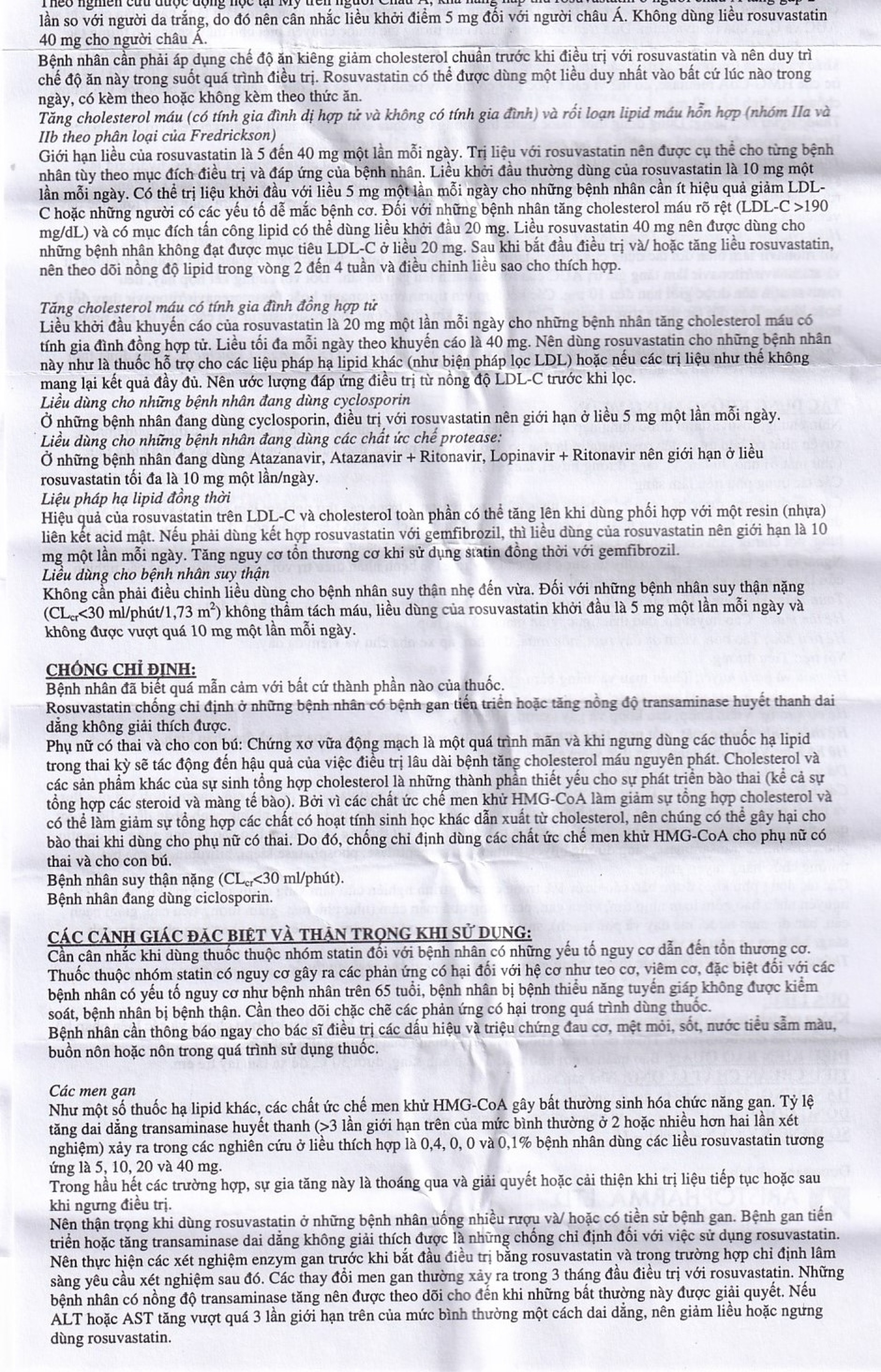 Thuốc Ruvastin 10mg Aristopharma giảm sự gia tăng cholesterol toàn phần (20 viên)