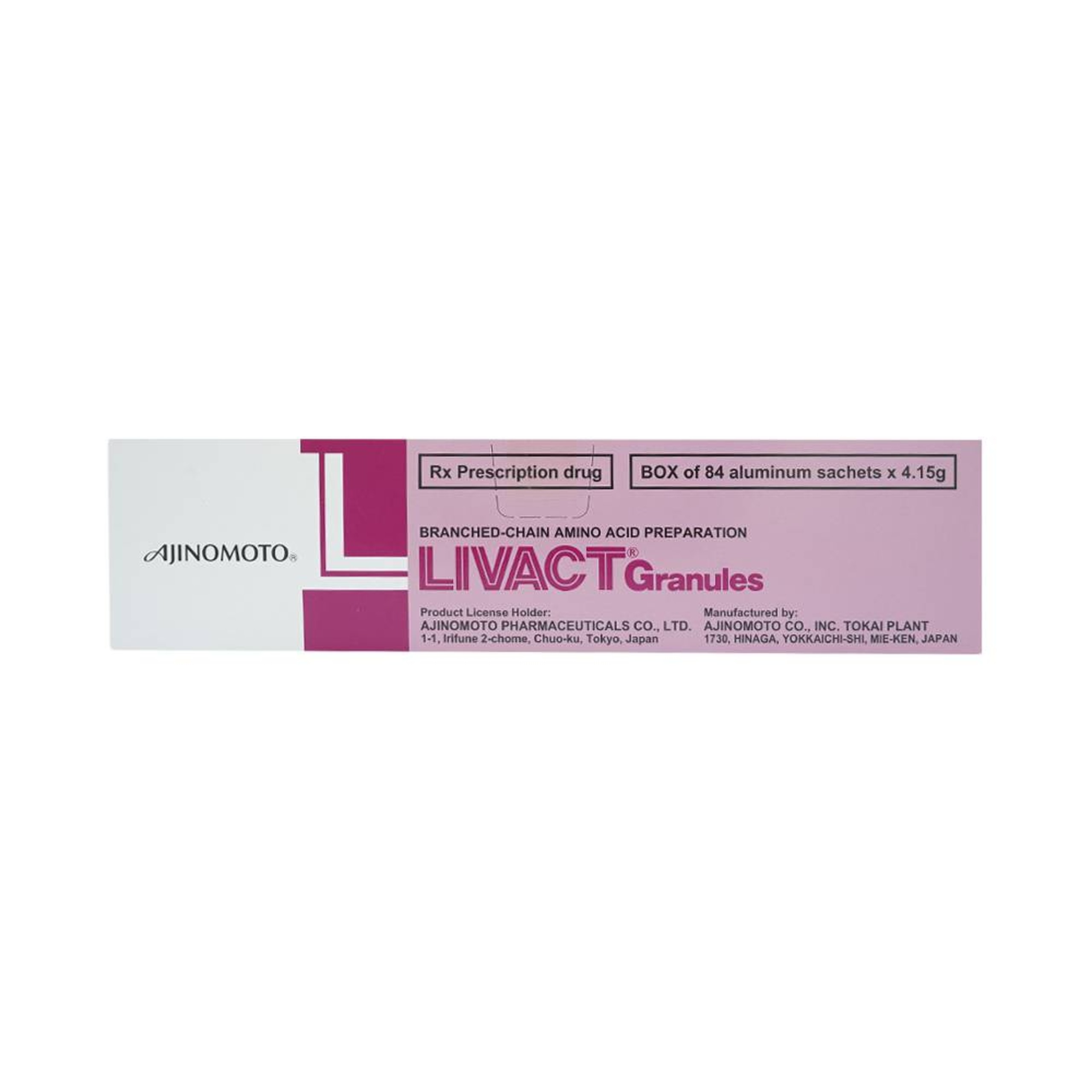 Cốm pha dung dịch uống Livact Granules Ajinomoto cải thiện tình trạng giảm albumin máu (84 gói)