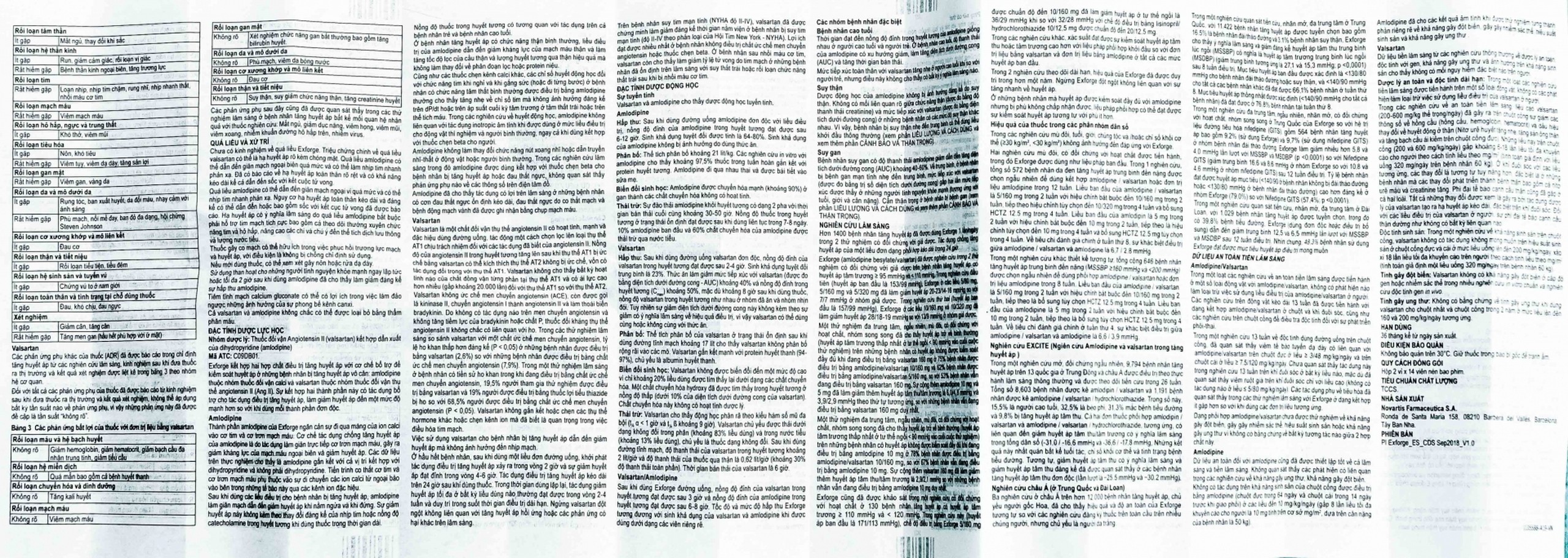 Thuốc Exforge HCT 10mg/160mg/12.5mg Novartis điều trị tăng huyết áp vô căn (4 vỉ x 7 viên)