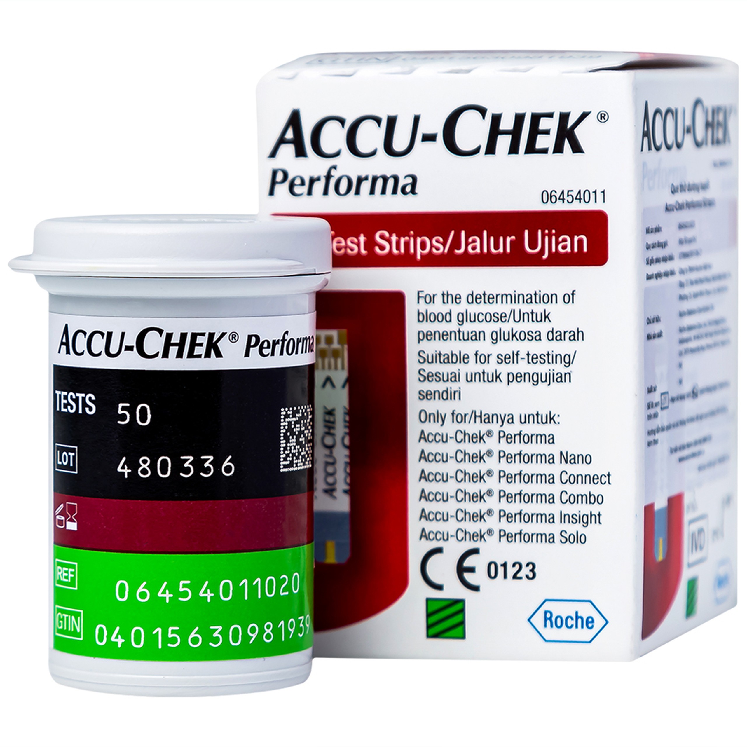 Que thử đường huyết Accu-Chek Performa (50 que)