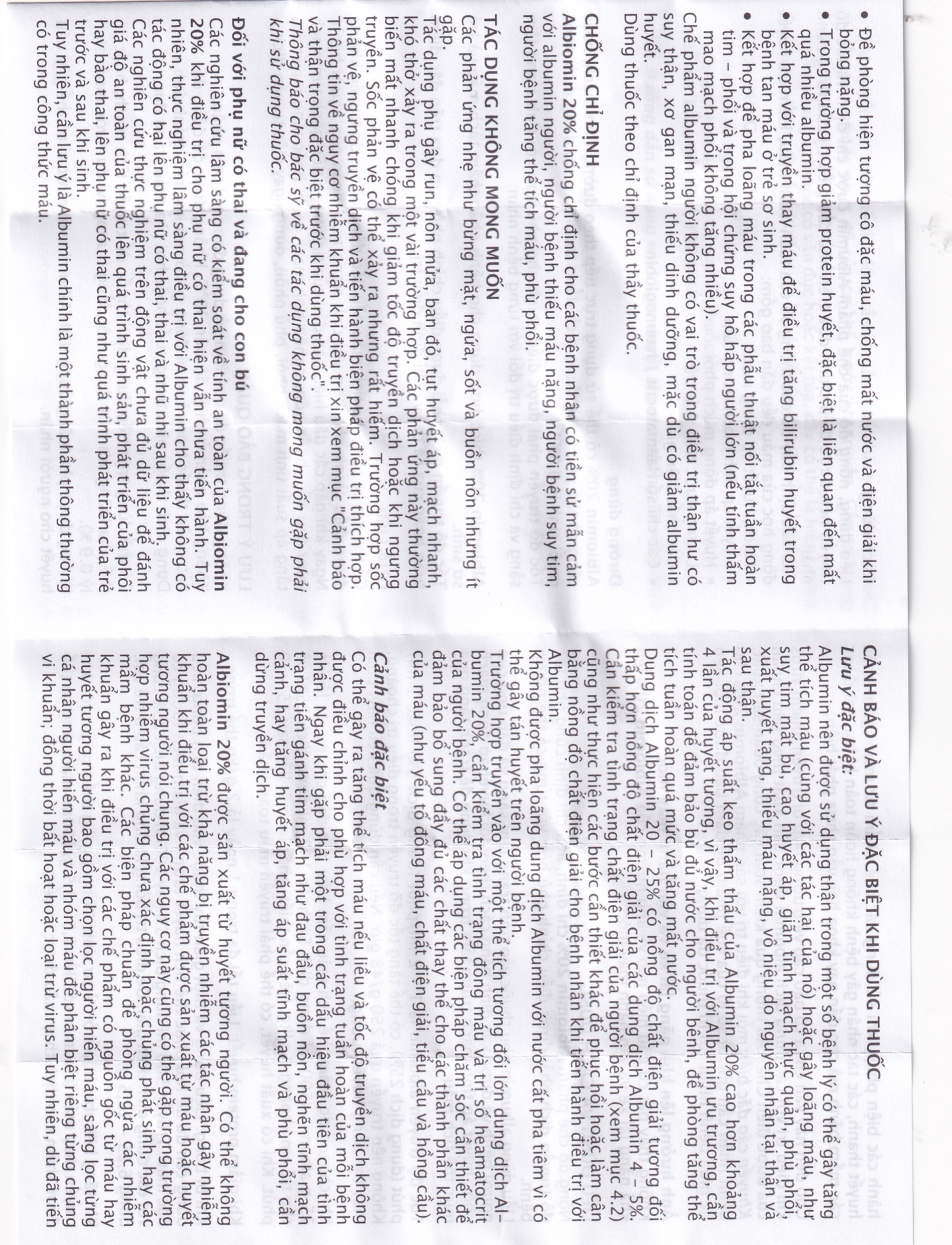 Dịch truyền Albiomin 20% Biotest điều trị cấp cứu trường hợp choáng do giảm thể tích máu (50ml)