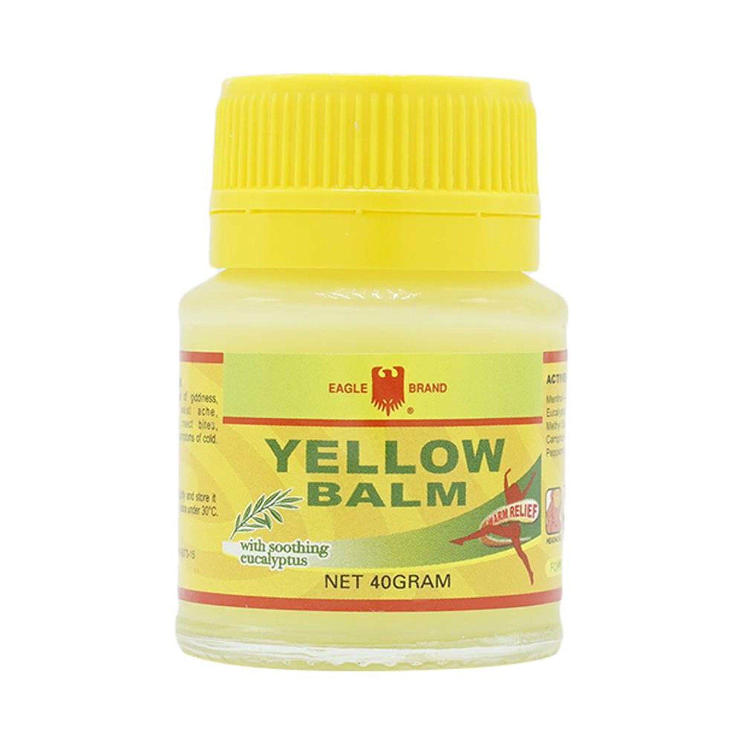 Cao vàng Con Ó Eagle Brand Yellow Balm Borden giảm đau đầu, choáng váng, chóng mặt (12 hộp x 40g)