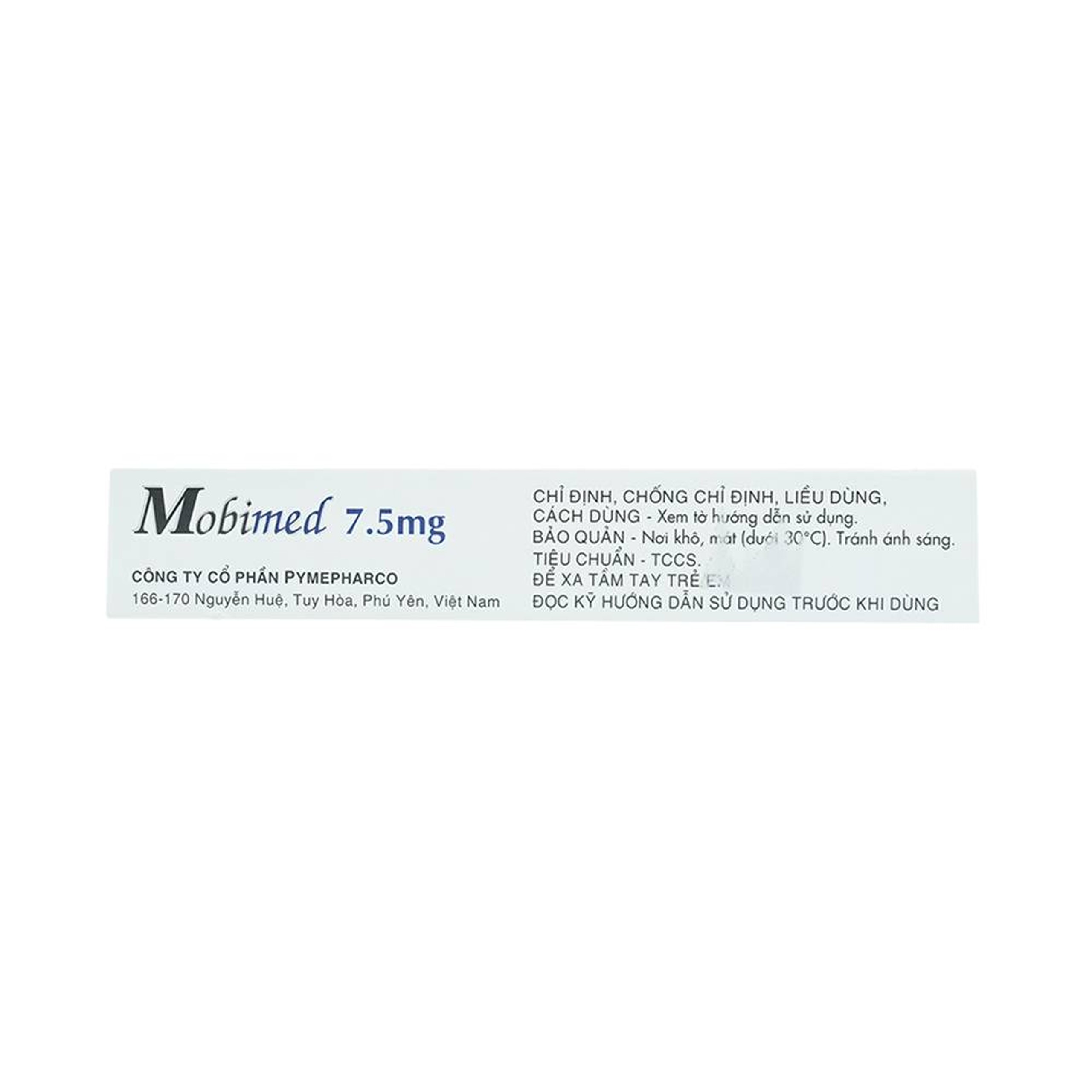 Thuốc Mobimed 7.5mg Pymepharco điều trị viêm khớp dạng thấp, viêm cột sống (2 vỉ x 10 viên)
