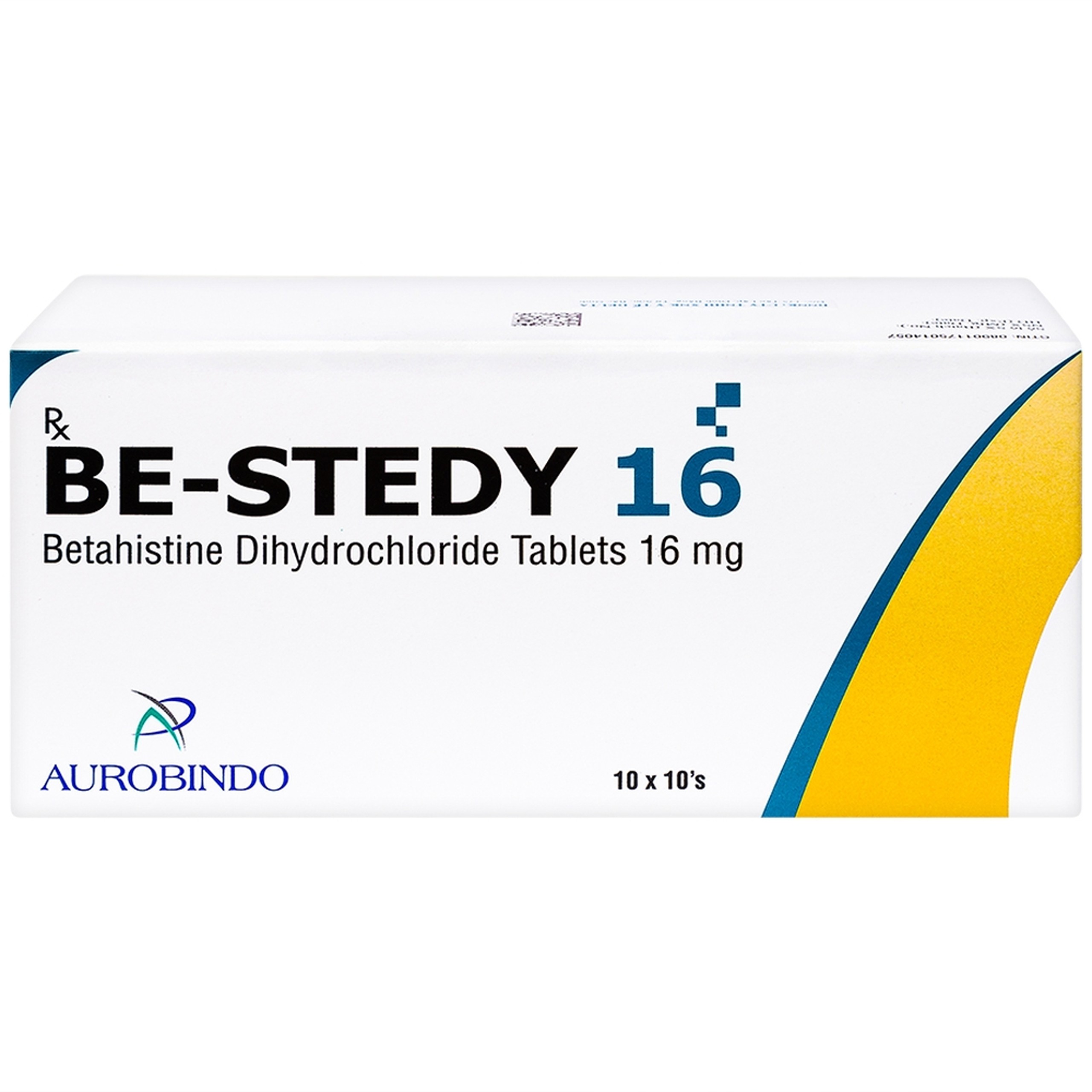 Thuốc Be-Stedy 16mg Aurobindo điều trị chứng chóng mặt, ù tai (10 vỉ x 10 viên)