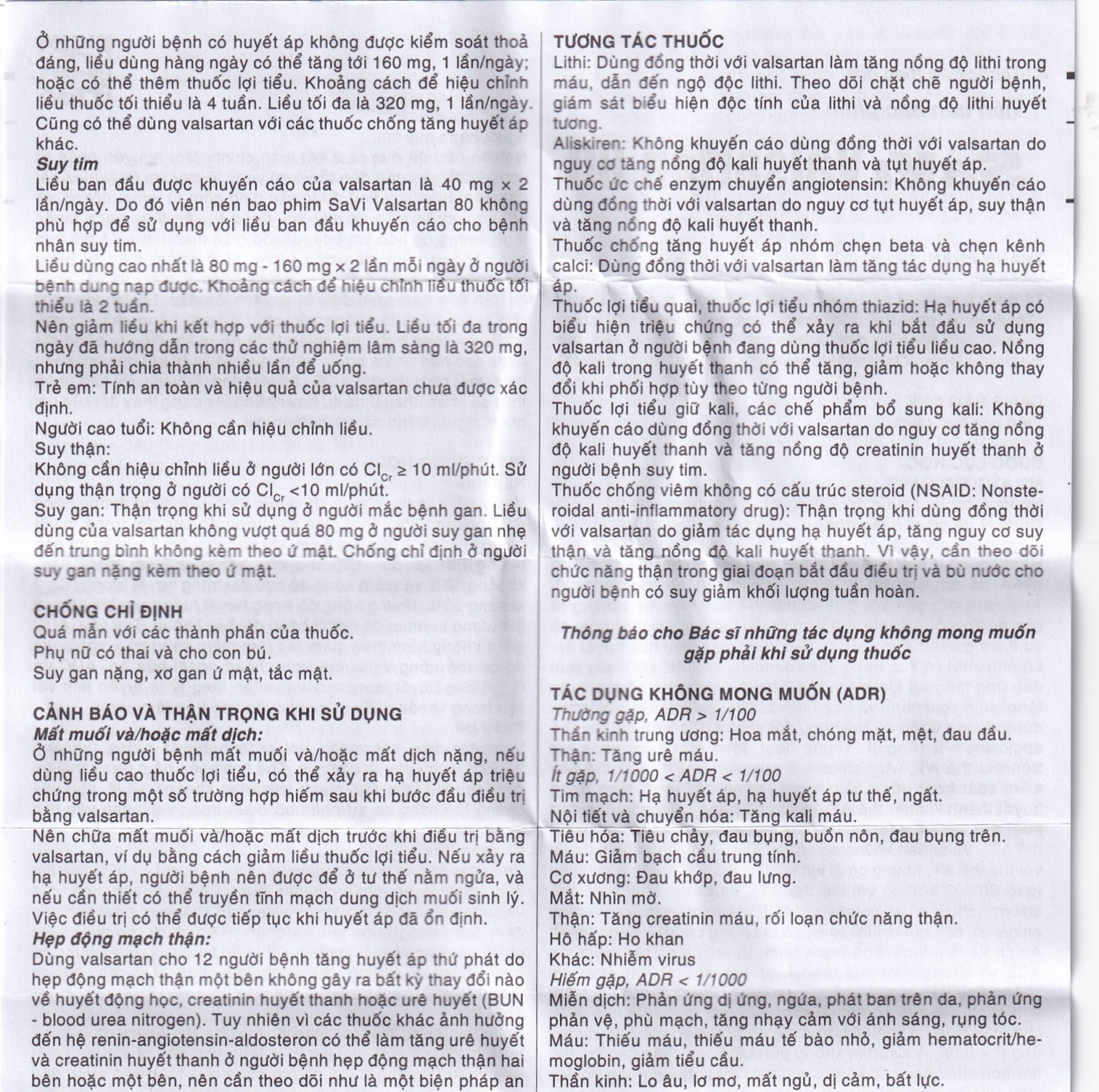 Thuốc Savi Valsartan 80 điều trị tăng huyết áp, nhồi máu cơ tim (3 vỉ x 10 viên)