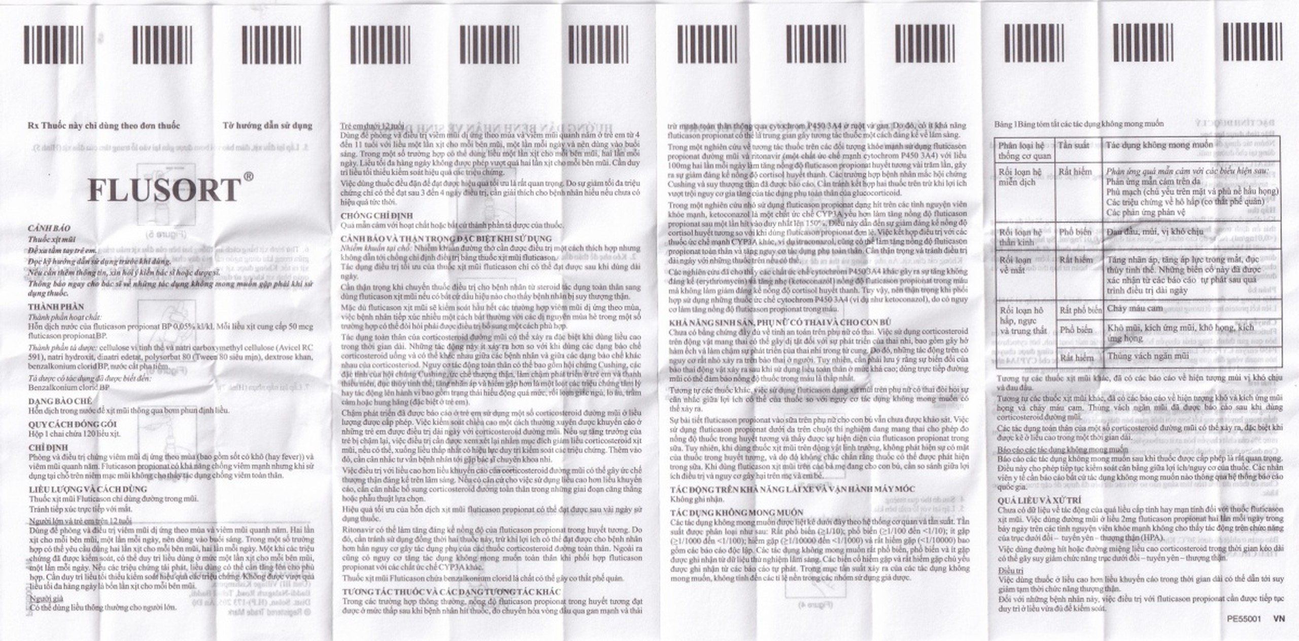 Xịt mũi Flusort 50mcg/liều Glenmark điều trị viêm mũi dị ứng theo mùa, viêm mũi quanh năm (120 liều)