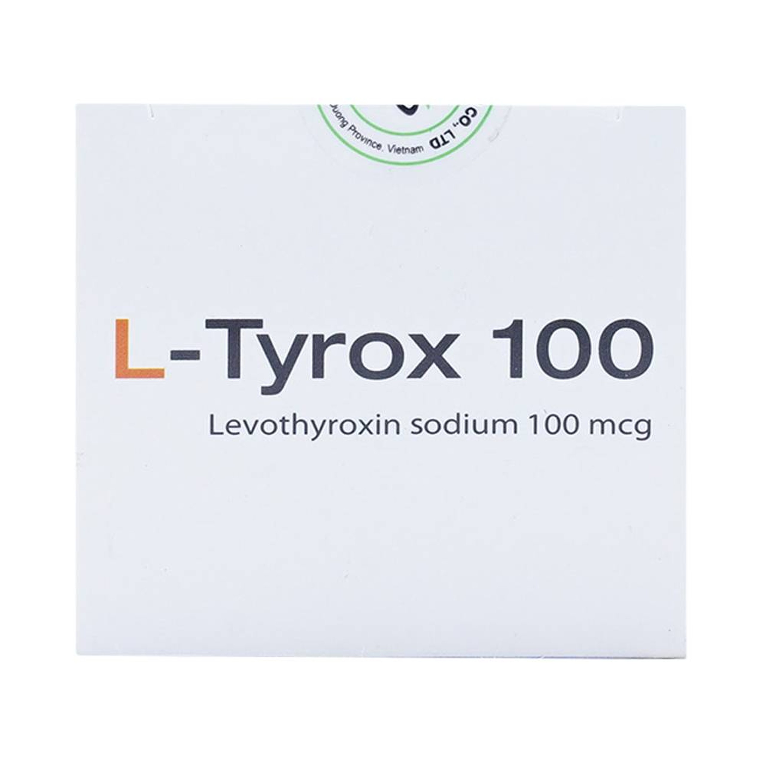 Thuốc L-Tyrox 100 DaviPharm điều trị hội chứng suy giáp (10 vỉ x 10 viên)