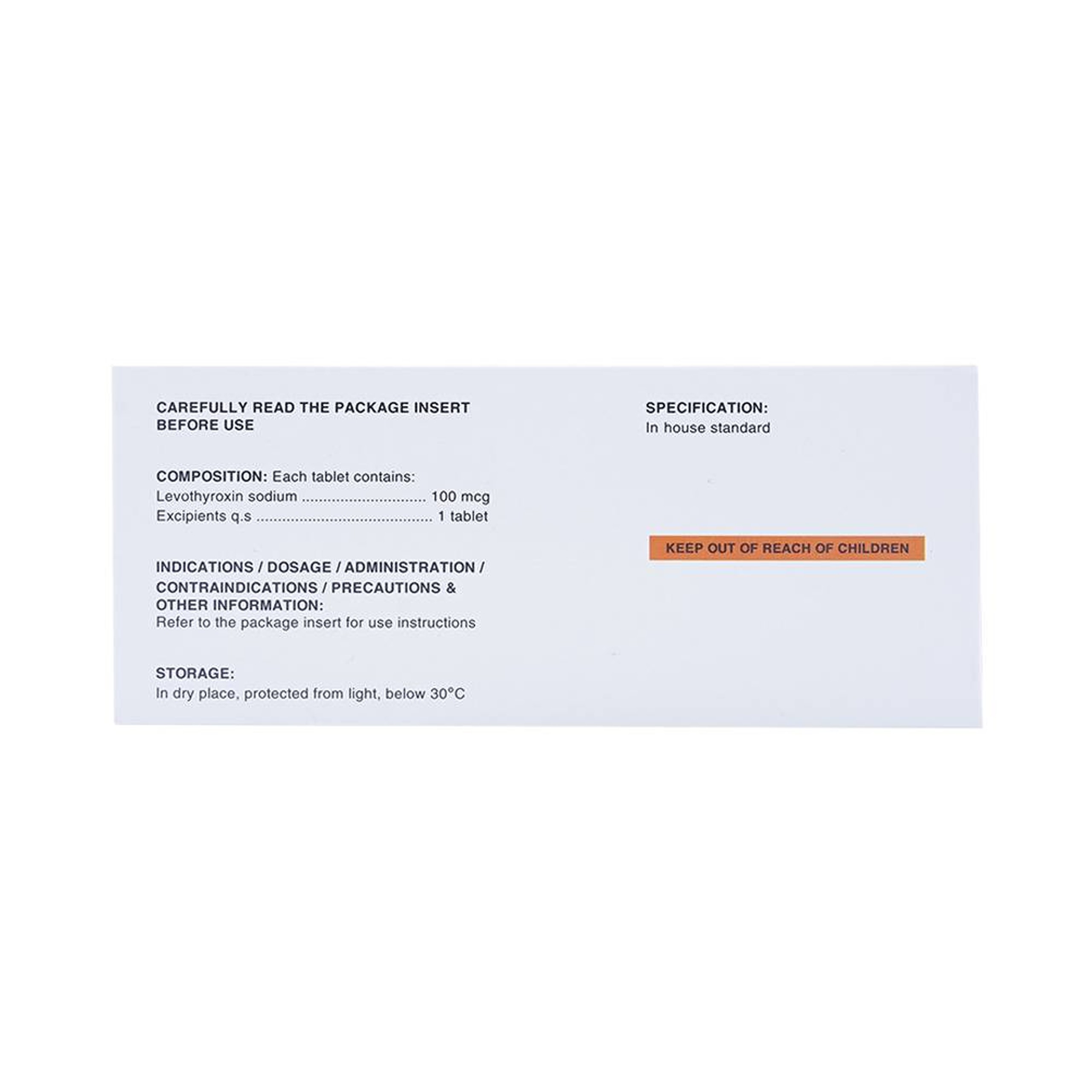 Thuốc L-Tyrox 100 DaviPharm điều trị hội chứng suy giáp (10 vỉ x 10 viên)