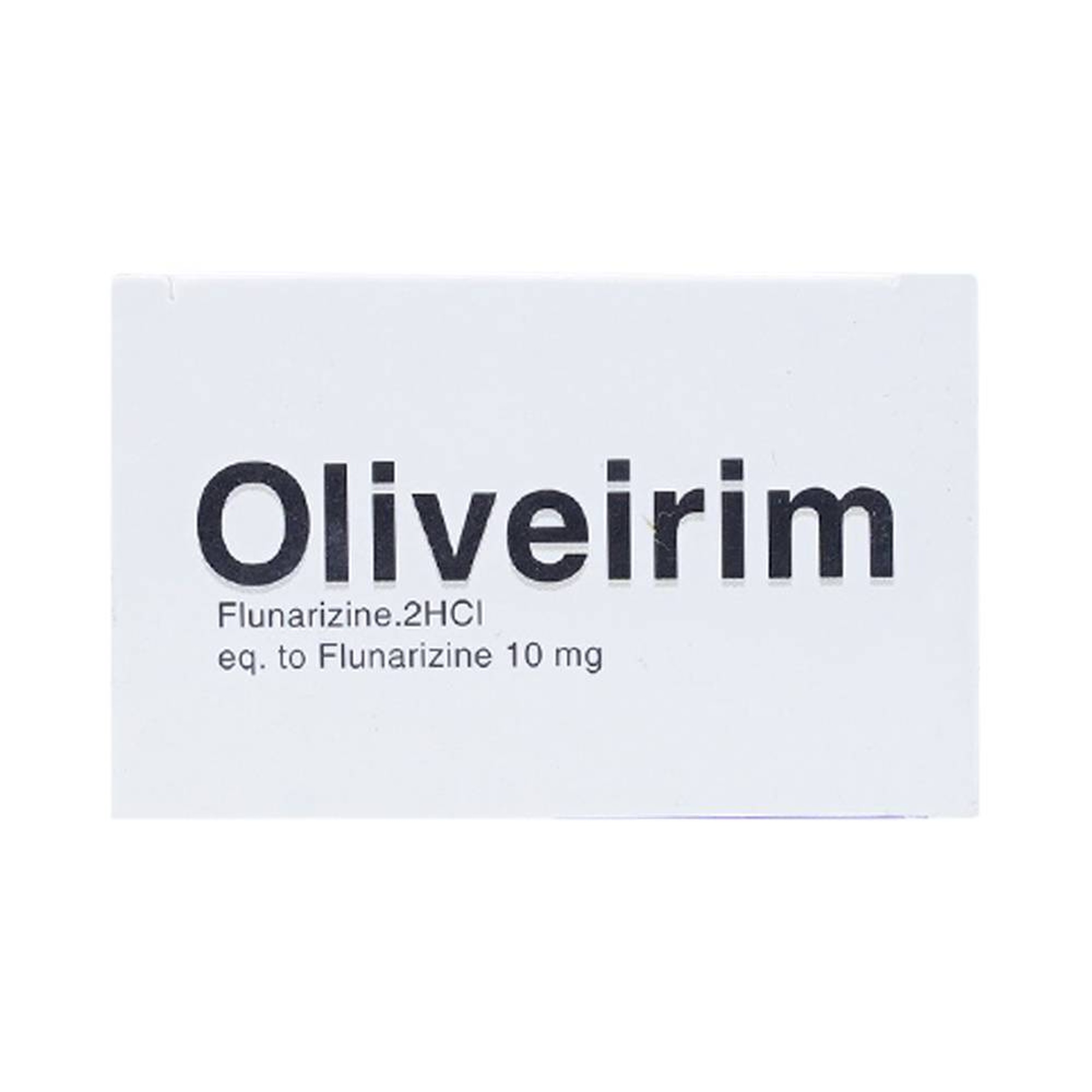 Viên nén Oliveirim 10mg DaViPharm dự phòng đau nửa đầu, điều trị chứng chóng mặt (6 vỉ x 10 viên) 
