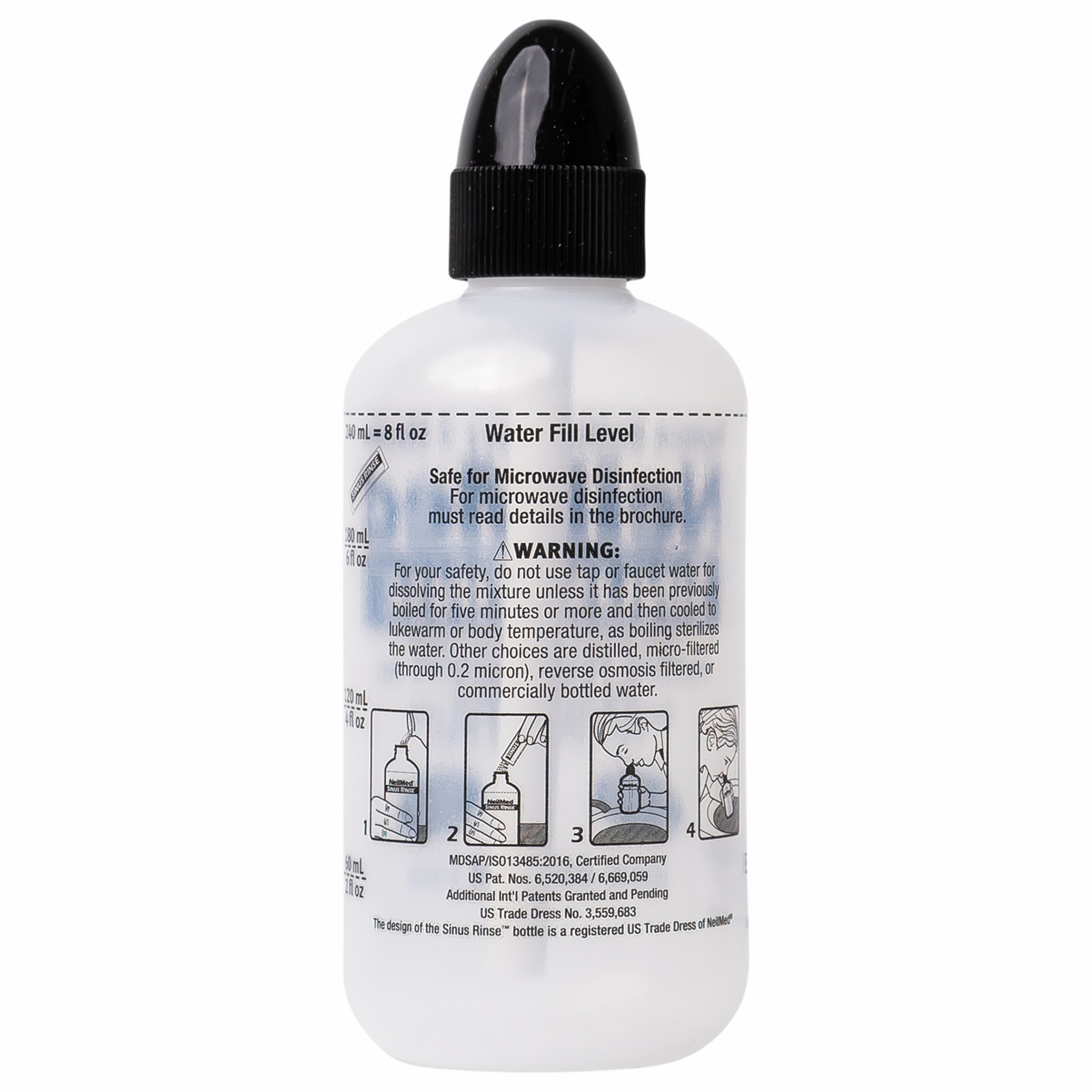 Bộ rửa mũi Neilmed Sinus Rinse (1 bình + 60 gói) làm sạch và ngăn ngừa viêm xoang, viêm mũi dị ứng