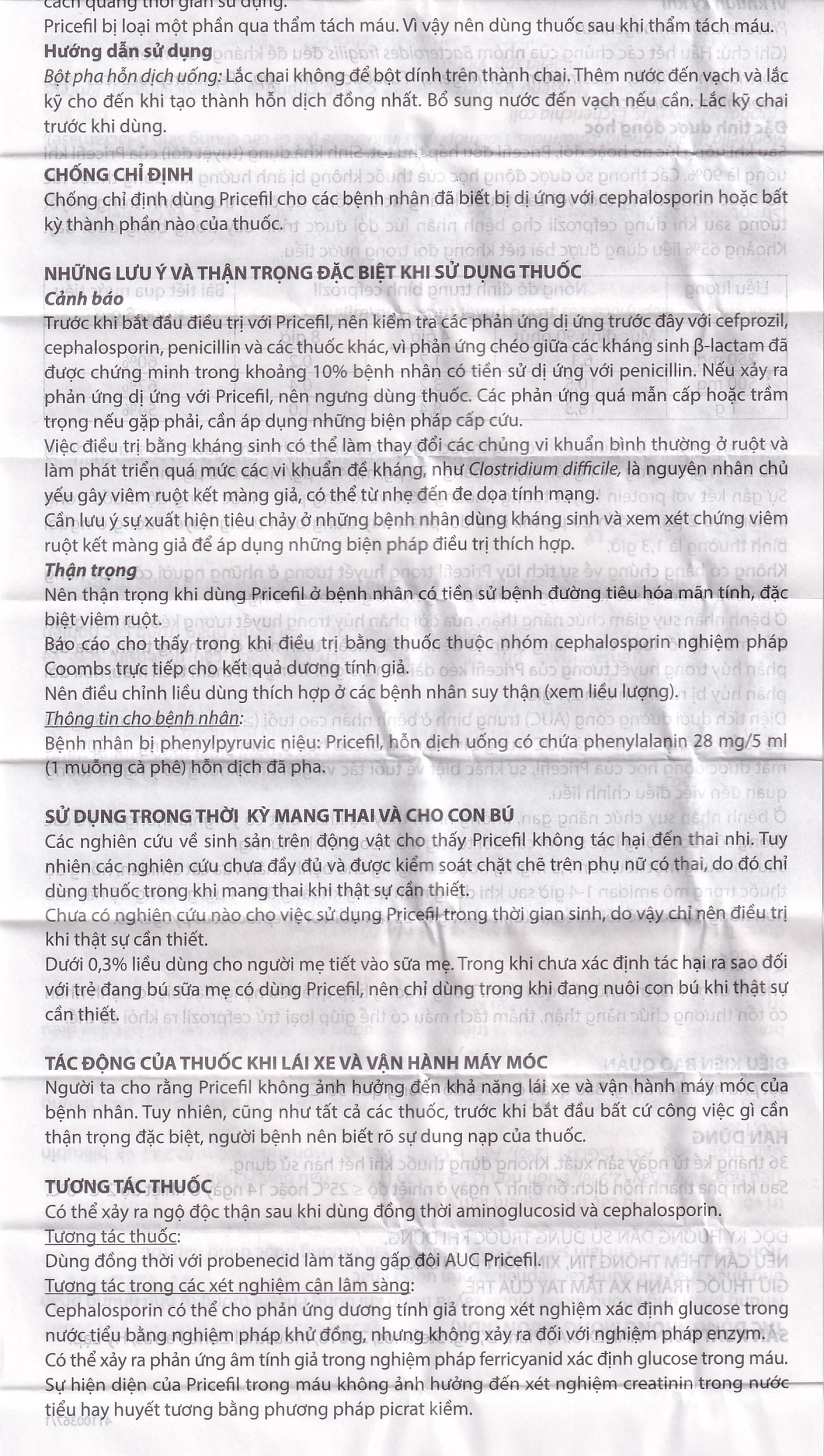 Bột pha hỗn dịch uống Pricefil 250mg/5ml Vianex điều trị nhiễm khuẩn đường hô hấp (30ml)