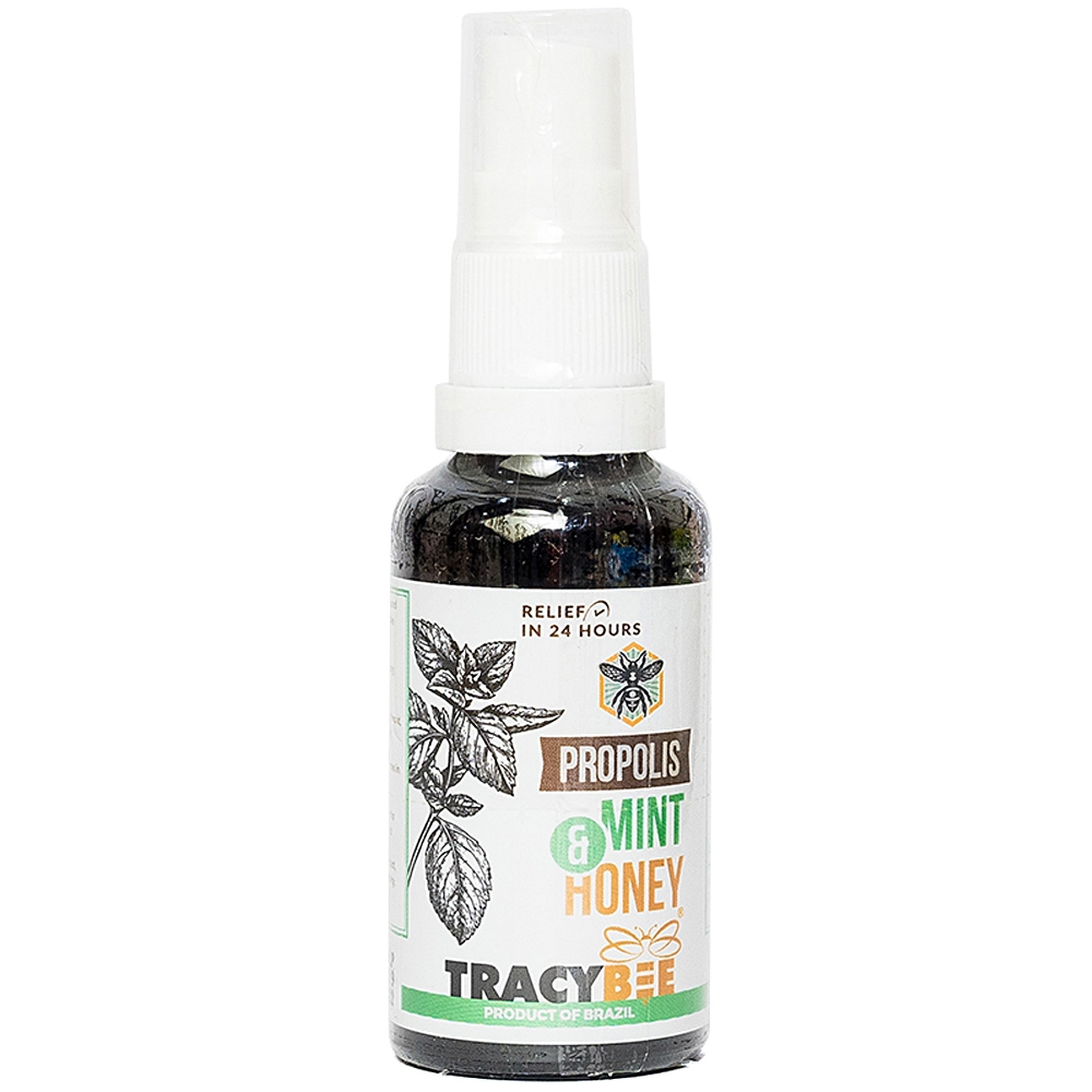 Keo ong xanh Tracybee Propolis Mint & Honey vị bạc hà giúp giảm đau, viêm họng, ho do nhiễm khuẩn (30ml)