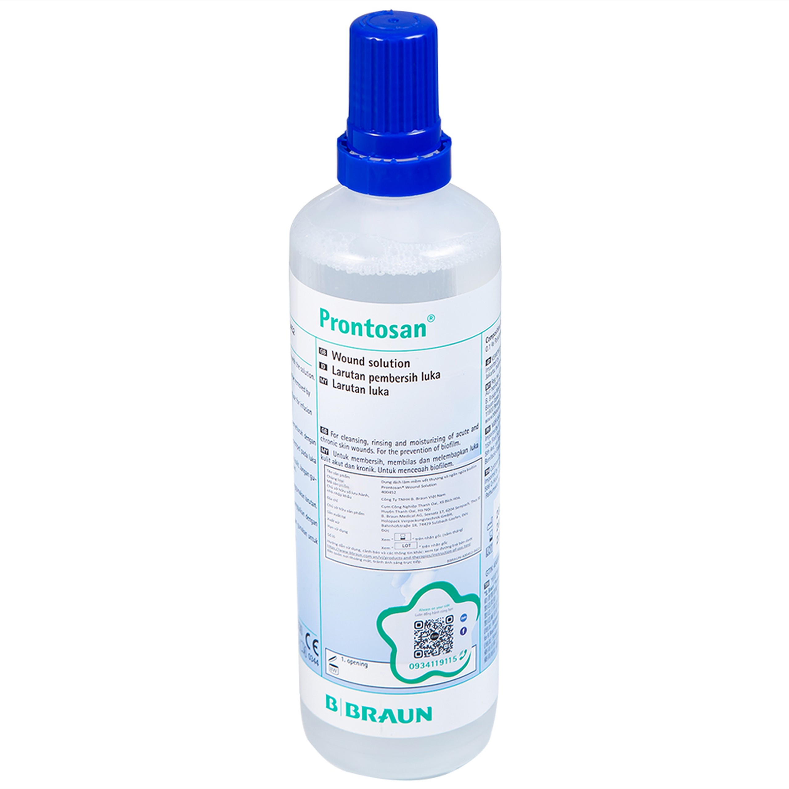 Xịt sát khuẩn Prontosan Solution Round Braun 350ml giúp sát khuẩn, làm mềm vết loét