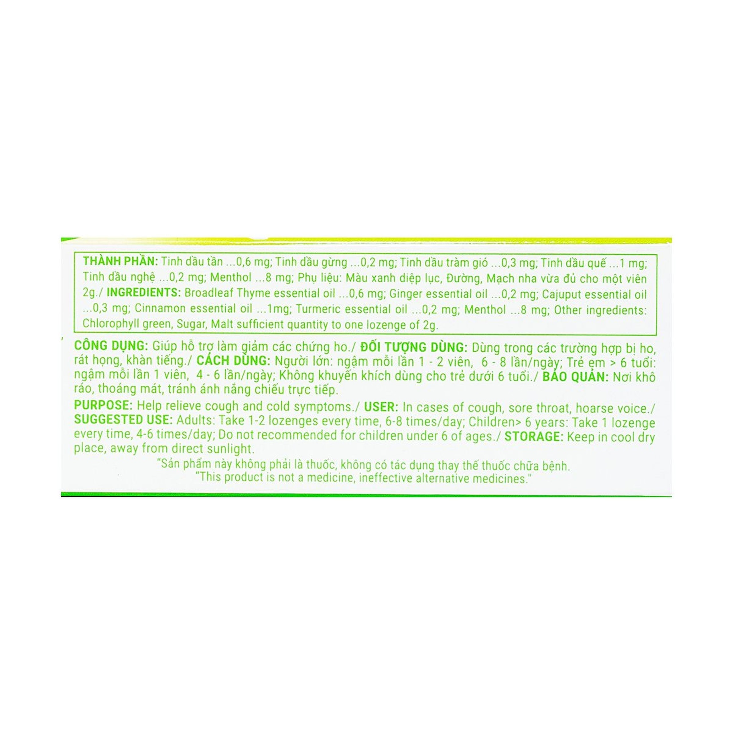 Kẹo Ngậm Ho Viatux Extra (30 viên)