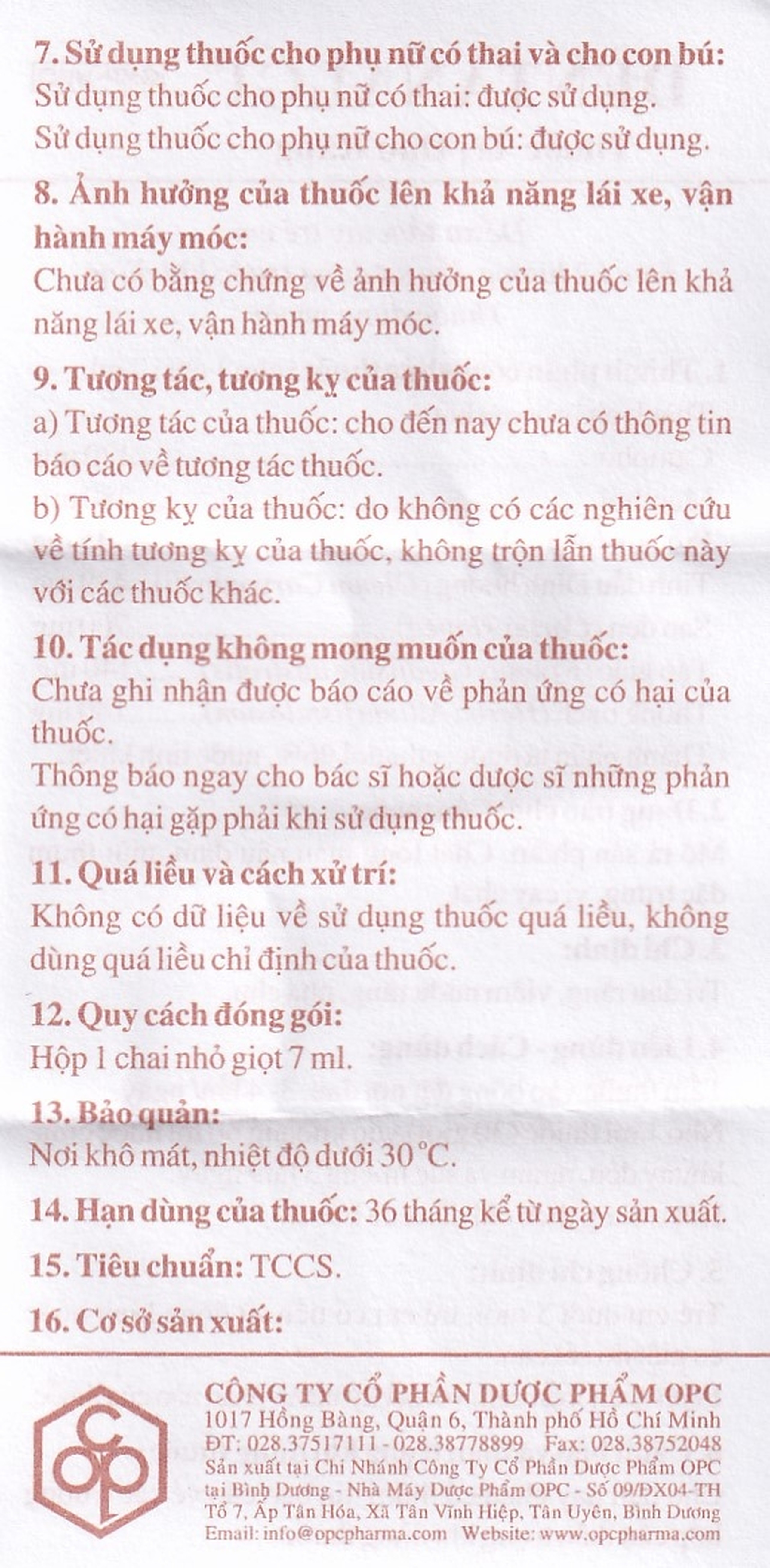 Thuốc trị đau răng Dentanalgi OPC điều trị đau răng, viêm nướu răng, nha chu (7ml)