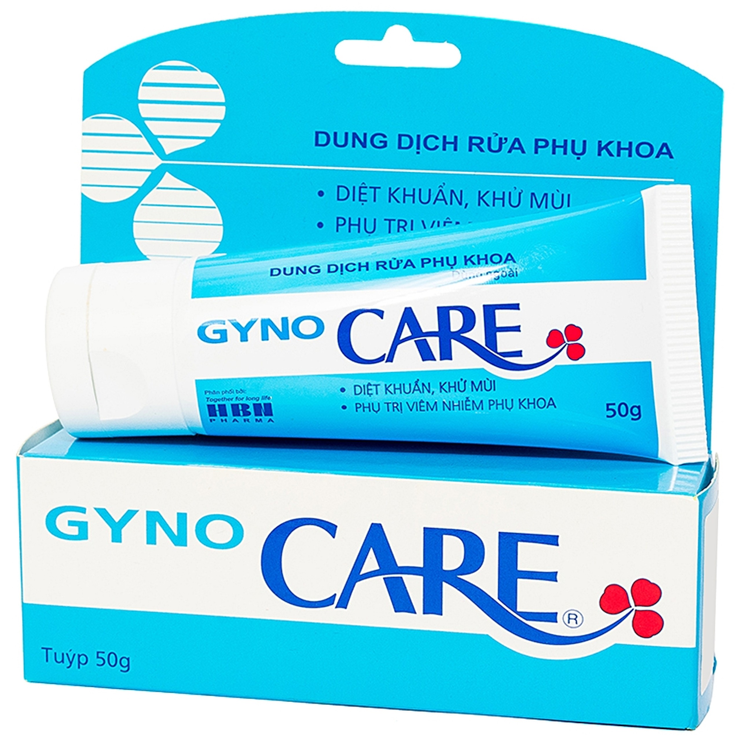 Dung dịch rửa phụ khoa Gyno Care HBN Pharma diệt khuẩn, khử mùi, phụ trị viêm nhiễm phụ khoa (50g)