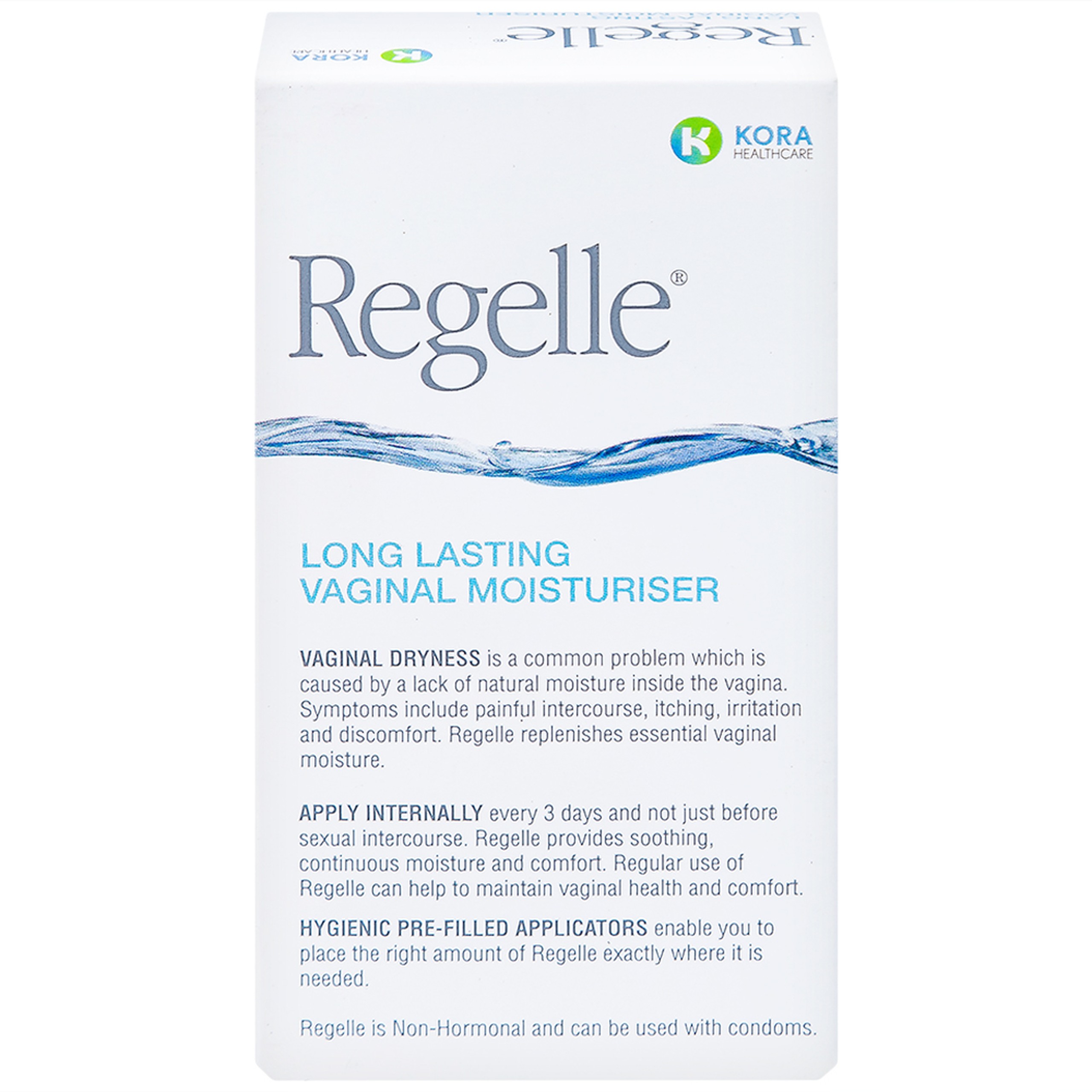 Gel phụ khoa Regelle hộp (6 tuýp) giúp giữ ẩm, giảm nhanh các triệu chứng khô, ngứa rát, khó chịu của âm đạo