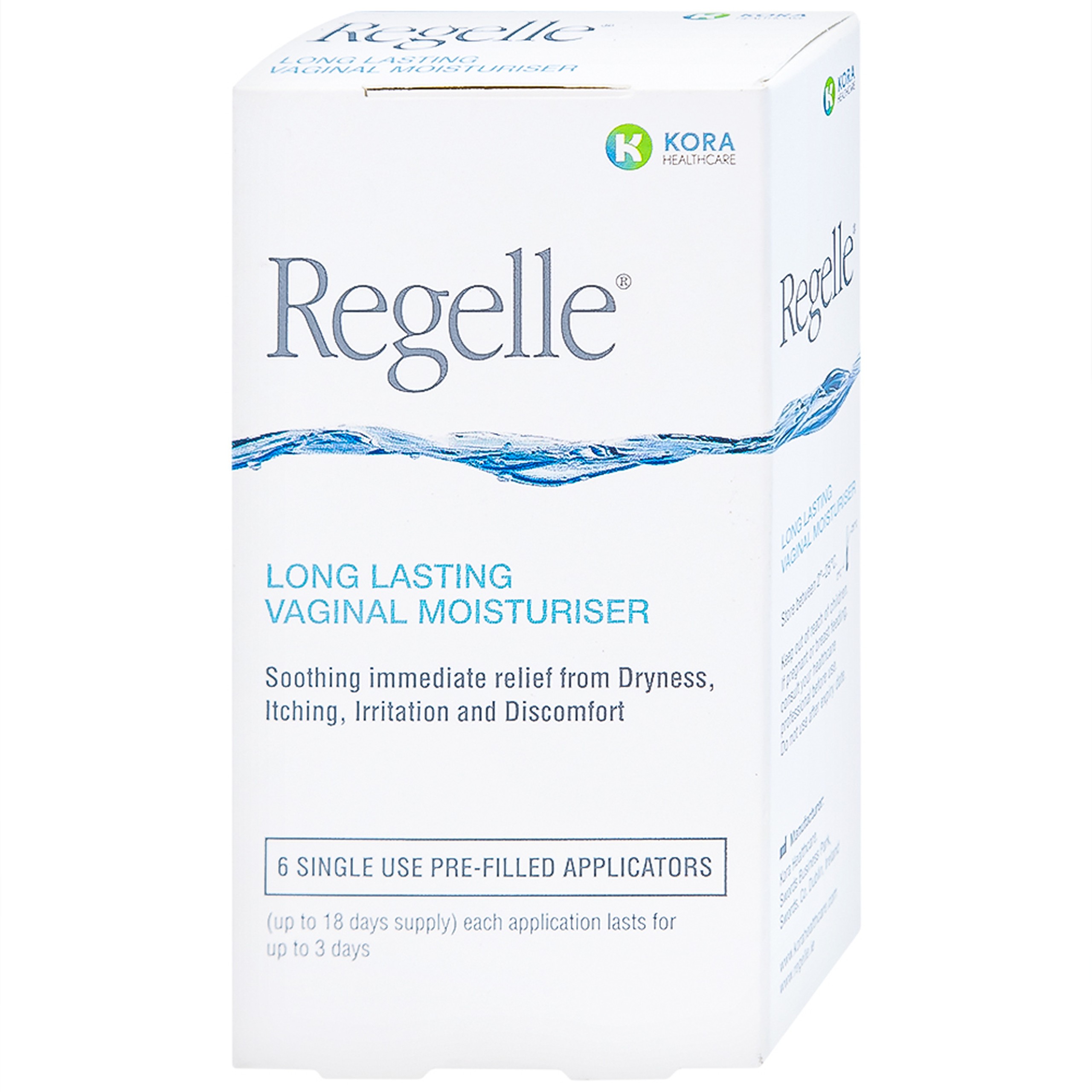 Gel phụ khoa Regelle hộp (6 tuýp) giúp giữ ẩm, giảm nhanh các triệu chứng khô, ngứa rát, khó chịu của âm đạo