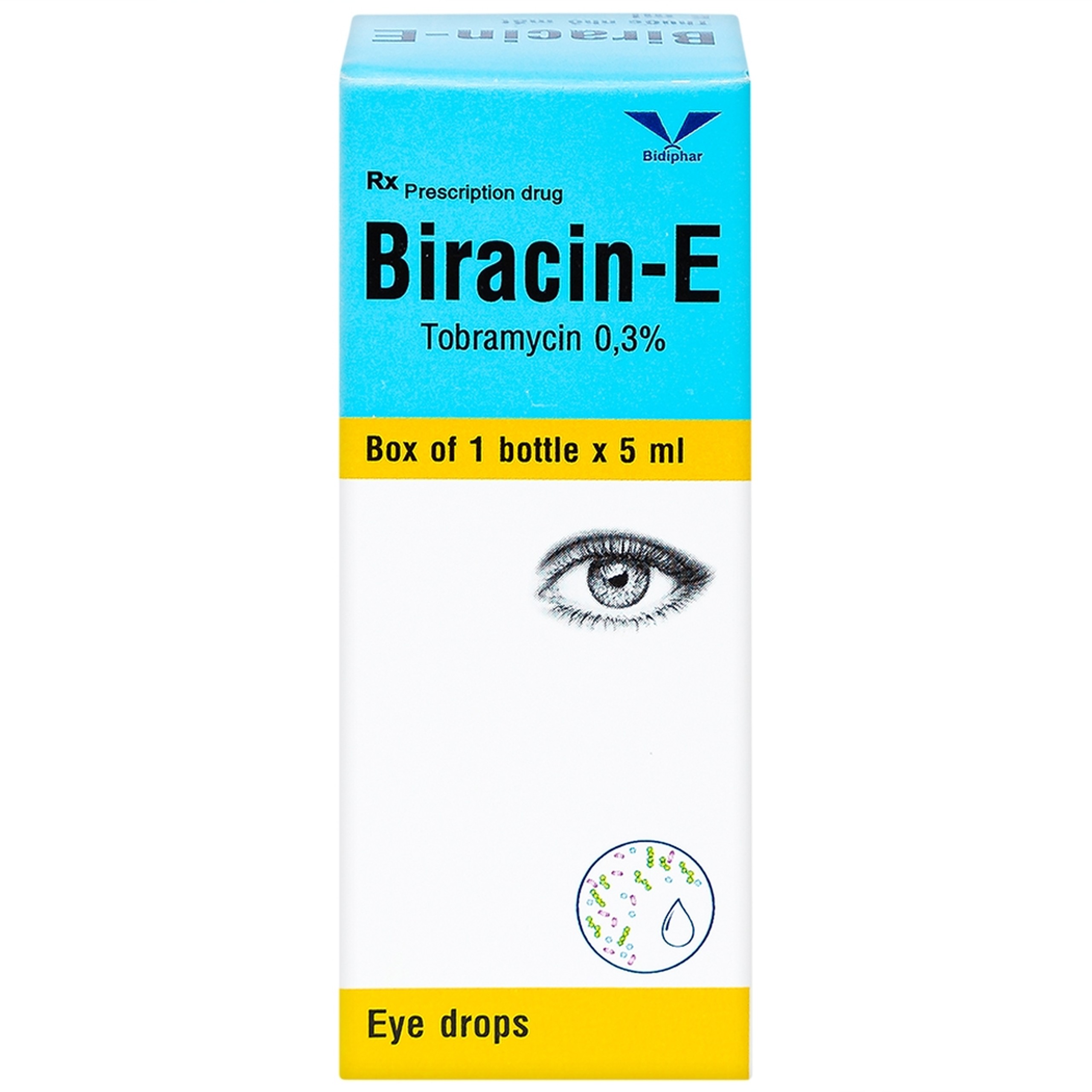 Thuốc nhỏ mắt Biracin-E Bidiphar điều trị các nhiễm khuẩn mắt do các chủng nhạy cảm (5ml)