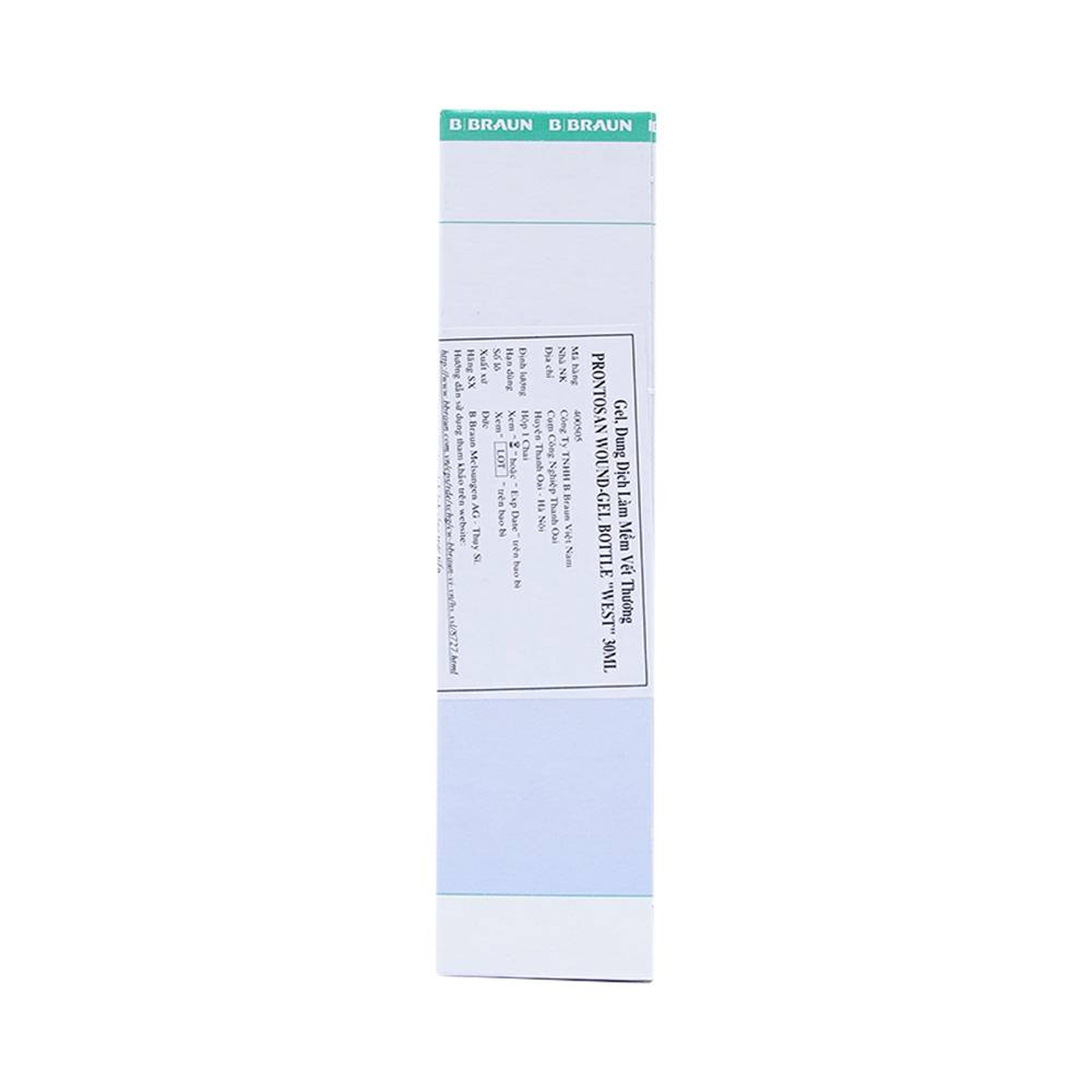 Dung dịch làm mềm vết thương Prontosan Wound-gel Braun 30ml