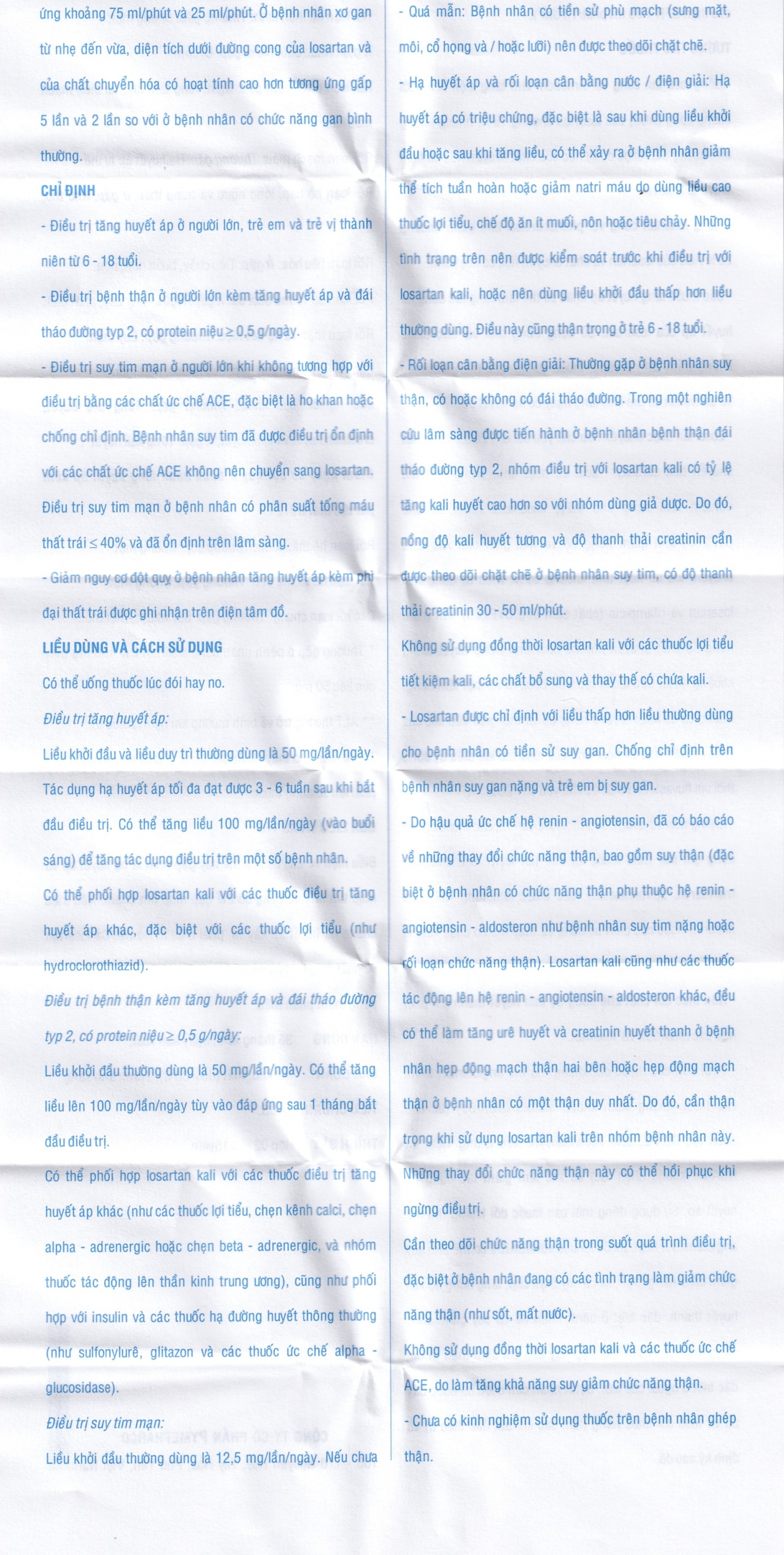 Thuốc Pyzacar 25mg Pymepharco chống tăng huyết áp (2 vỉ x 15 viên)