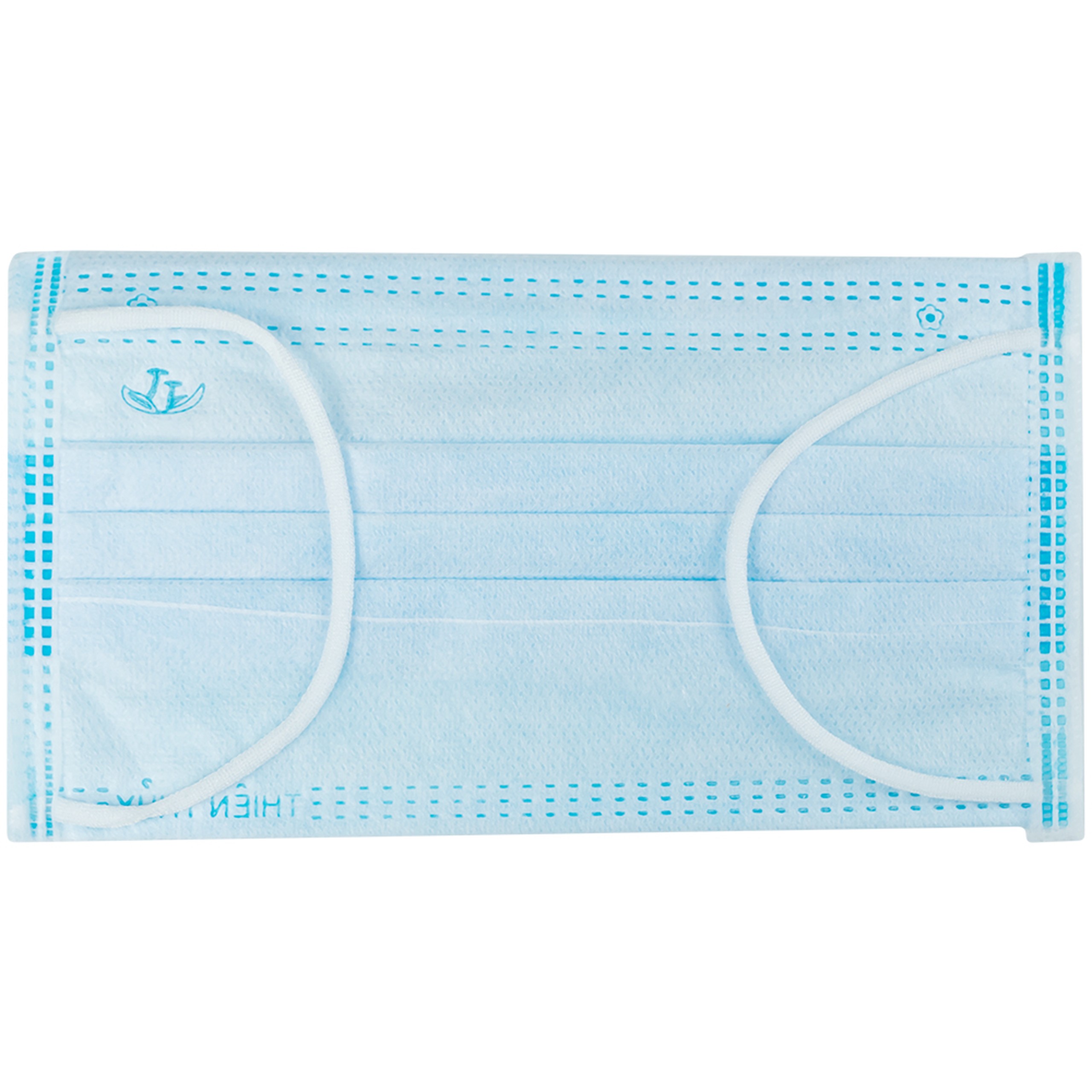 Khẩu trang 4 lớp Thiên Thủy màu xanh (50 cái) ngăn khói bụi, vi khuẩn