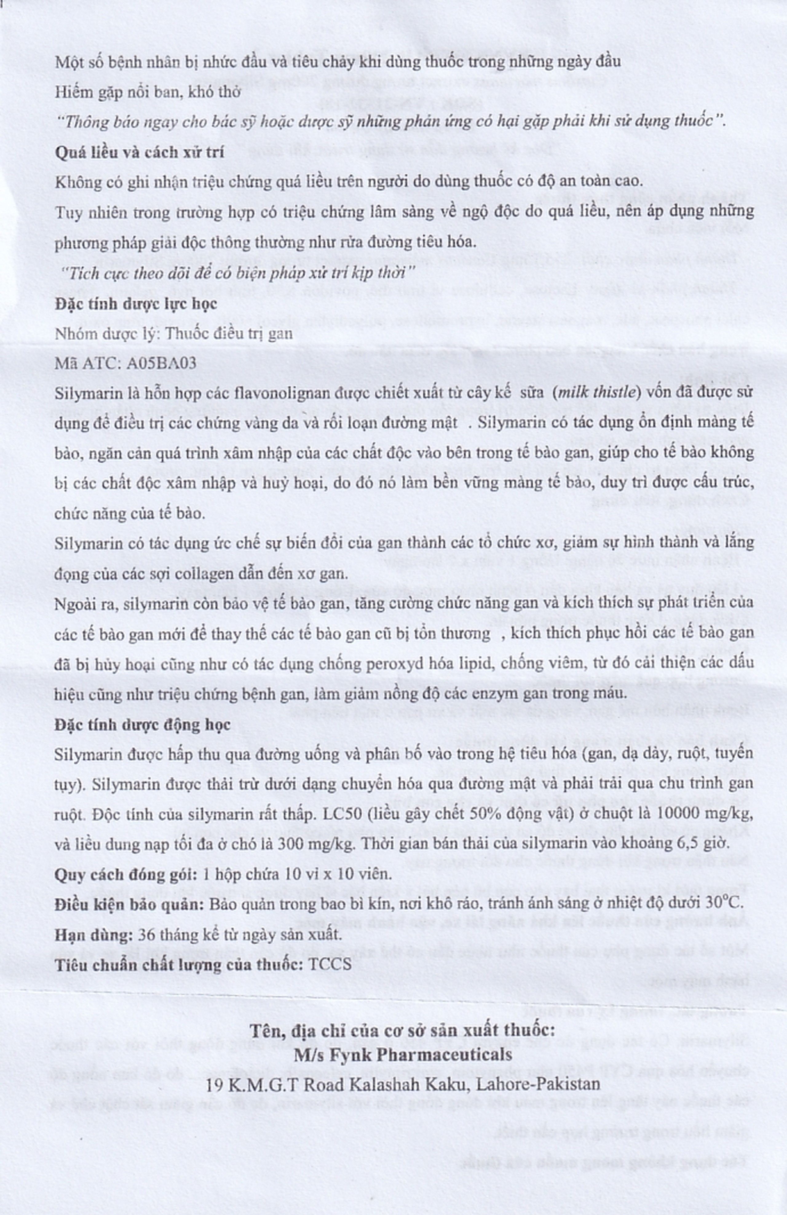 Thuốc Fynkhepar 200mg Fynk điều trị hỗ trợ các bệnh về gan do nhiễm độc (10 vỉ x 10 viên)