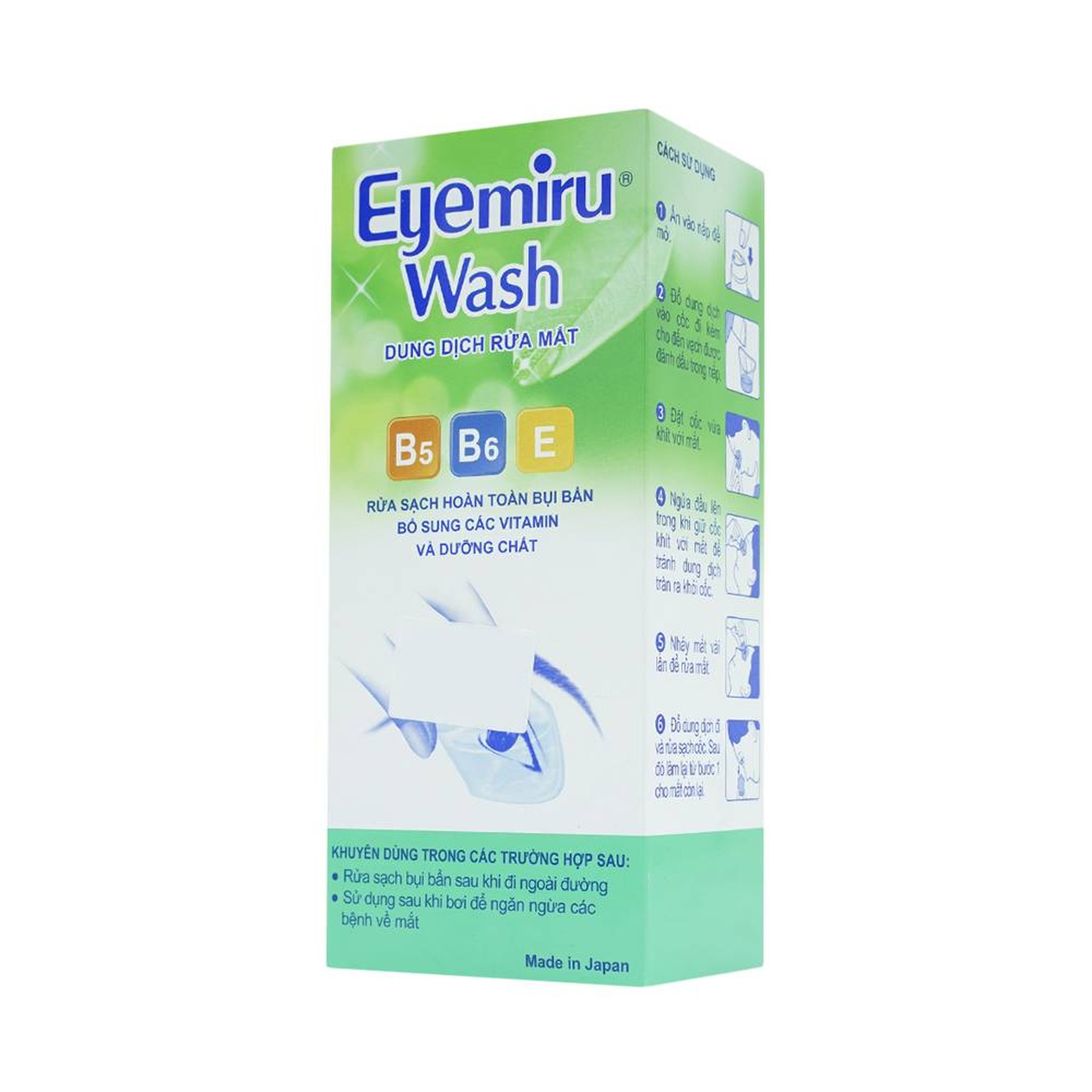 Dung dịch rửa mắt Eyemiru Wash Nitto Medic phòng chống bệnh về mắt (500ml)
