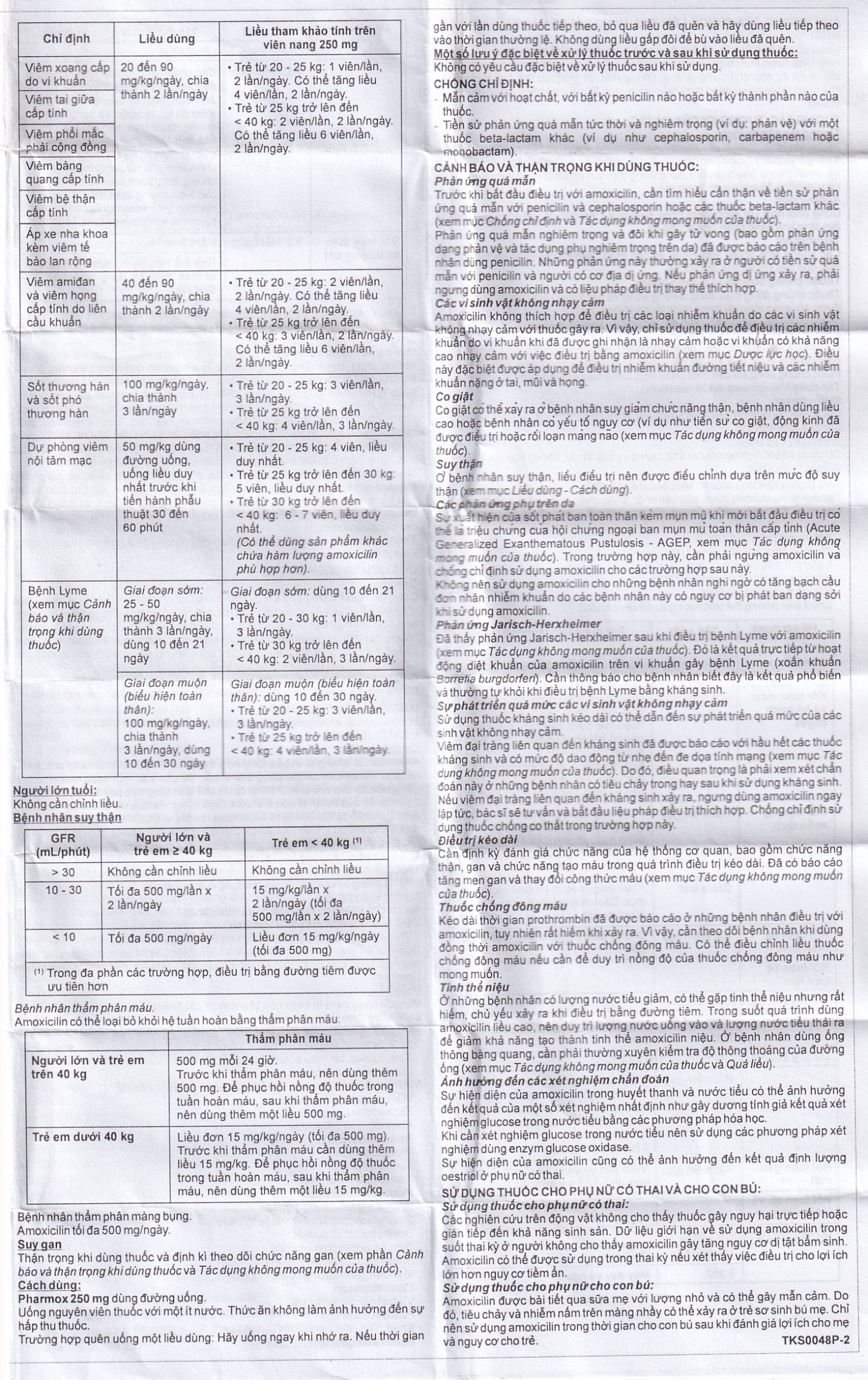 Thuốc Pharmox 250 Imexpharm điều trị các chứng nhiễm khuẩn, viêm xoang cấp (200 viên)