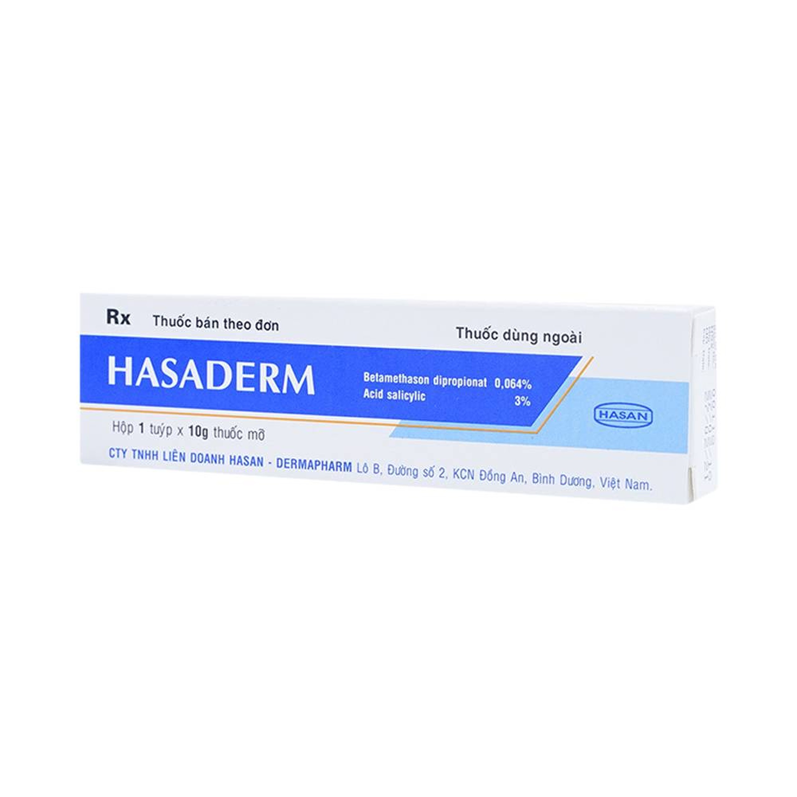 Thuốc mỡ Hasaderm Hasan điều trị liken phẳng, viêm da tiết bã nhờn (10g)