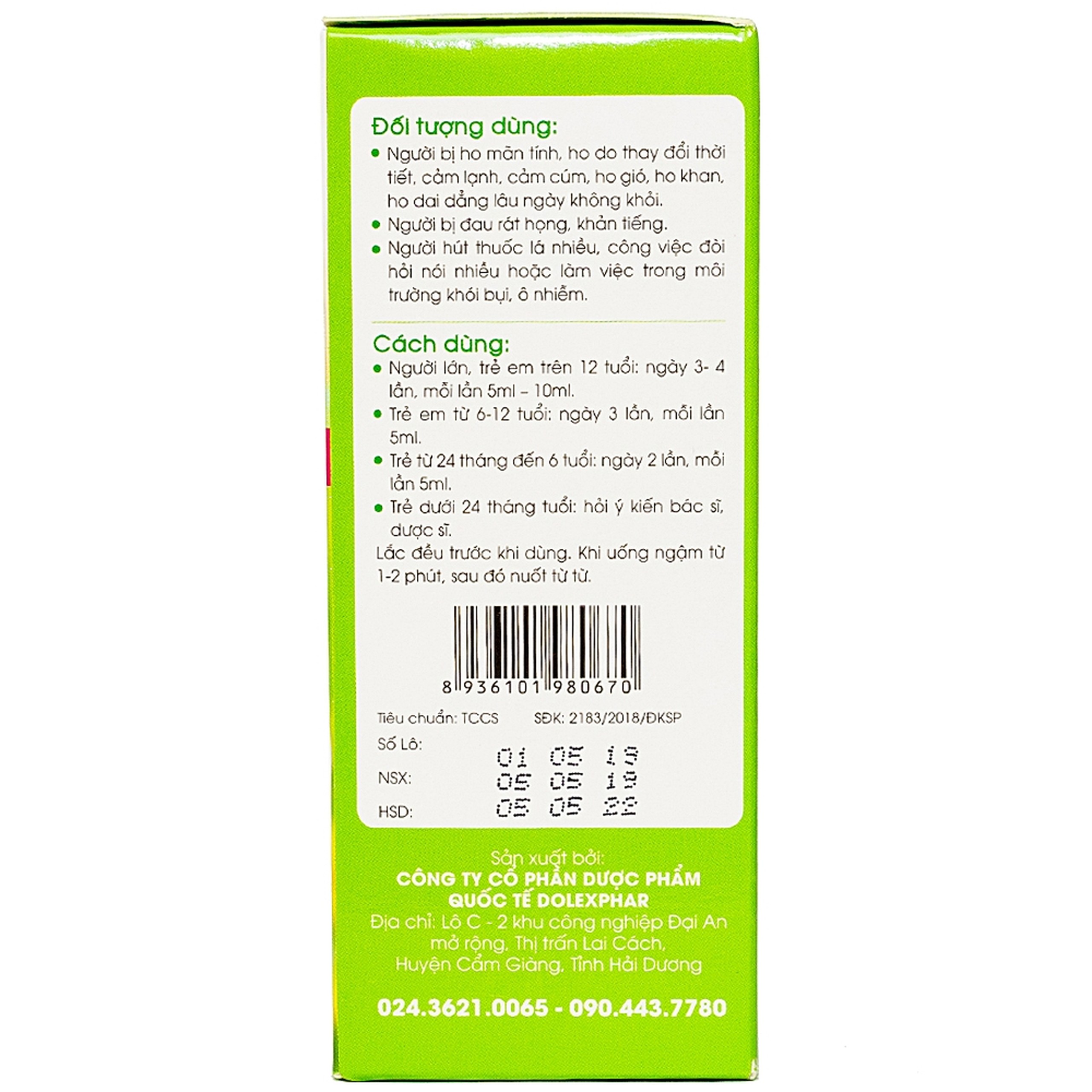 Siro hỗ trợ giảm ho, bổ phế Bối Mẫu Forte Mom And Baby (125ml)