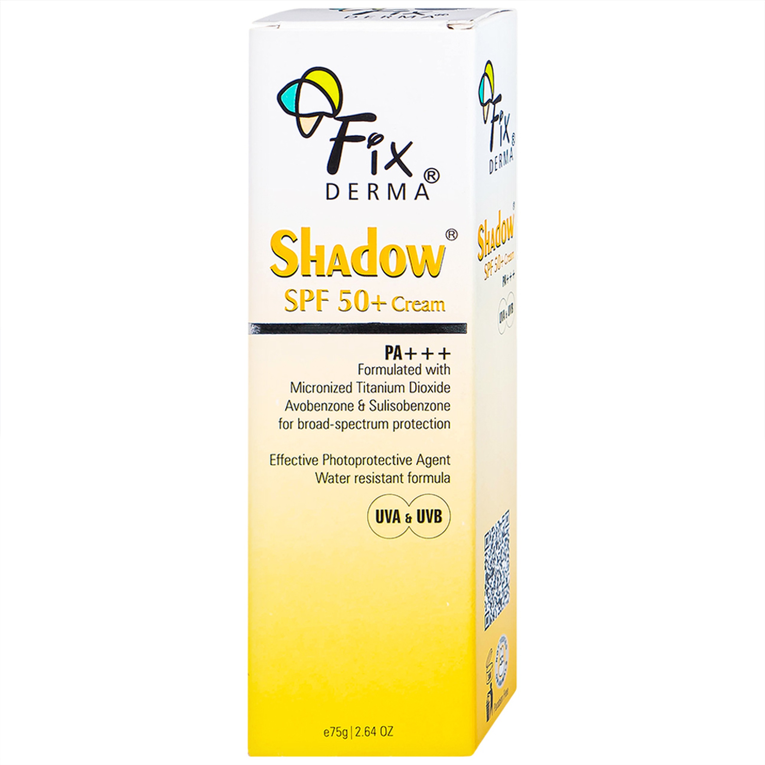 Kem chống nắng, dưỡng ẩm Fixderma Shadow SPF50+ Cream 75g