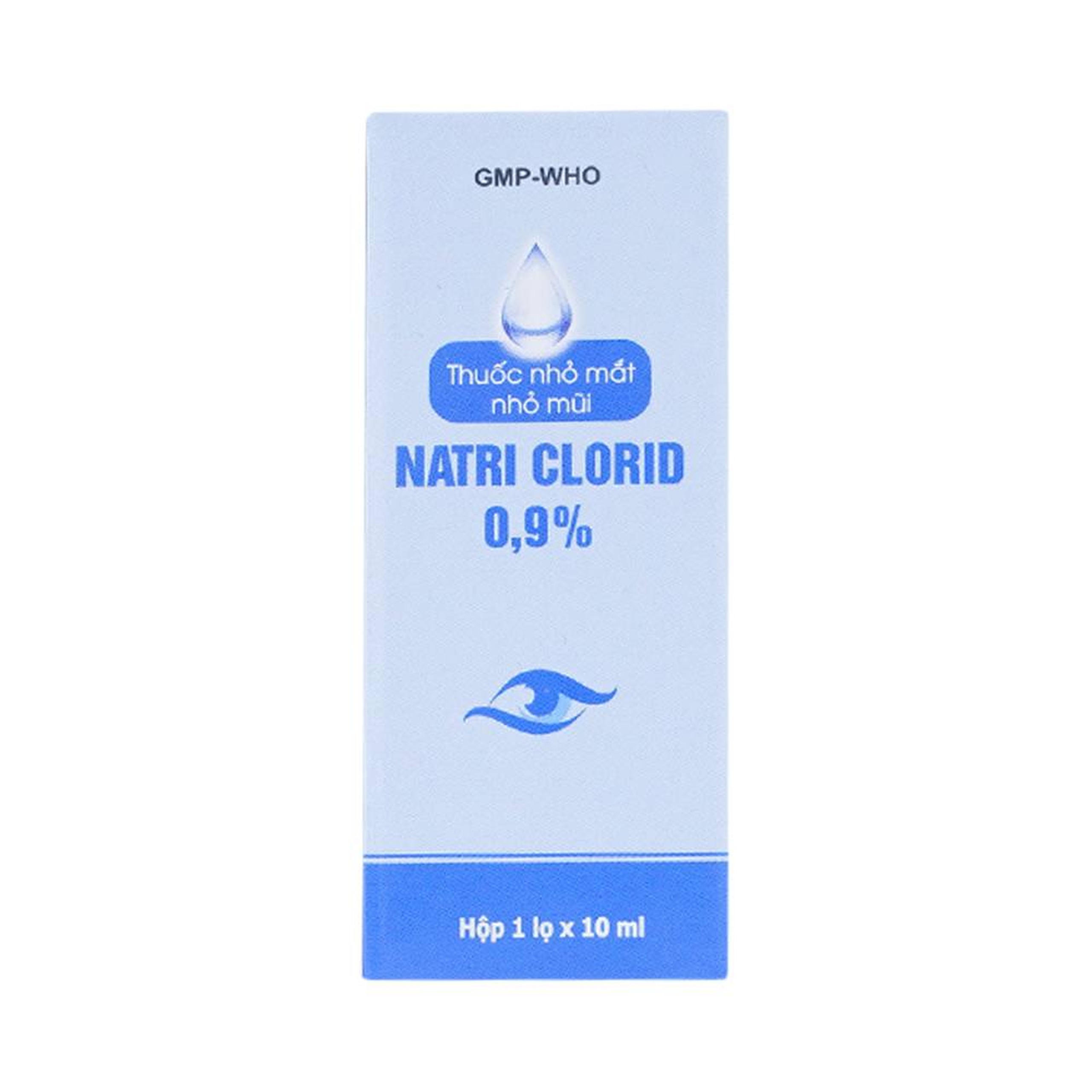 Thuốc nhỏ mắt, nhỏ mũi Natri Clorid 0.9% Gia Nguyễn dùng để rửa mắt, mũi (10ml)