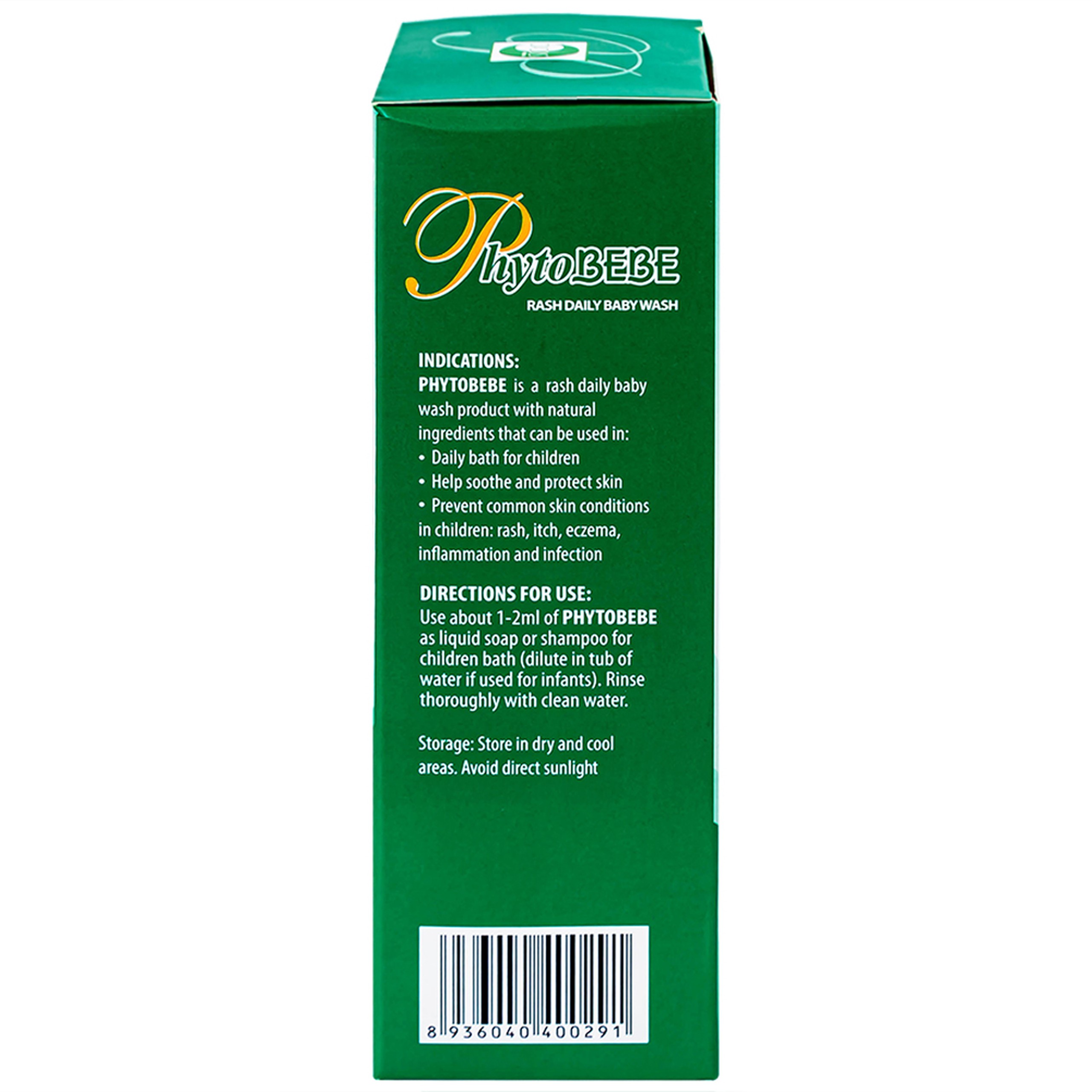 Dung dịch tắm Phyto Bebe Opodis làm giảm rôm sảy, giảm kích ứng (250ml)