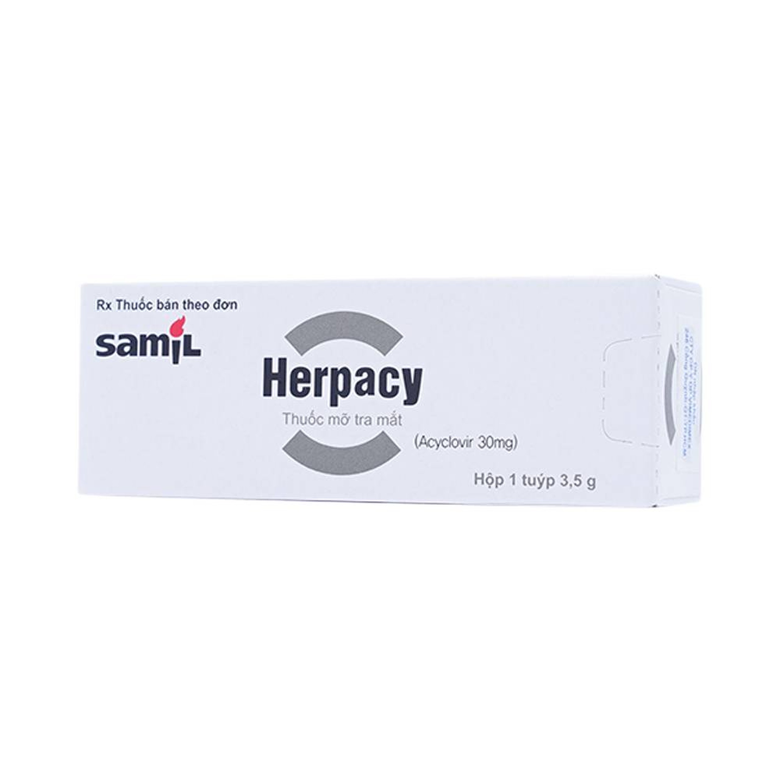 Thuốc mỡ Herpacy 3.5g Samil điều trị viêm giác mạc do virus herpes simplex