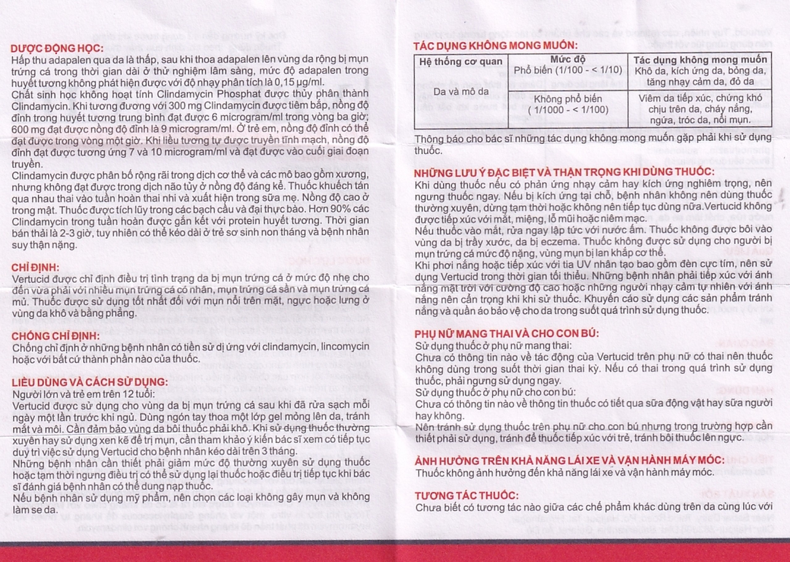 Gel Vertucid Yash Medicare điều trị mụn trứng cá nhẹ đến vừa (15g)