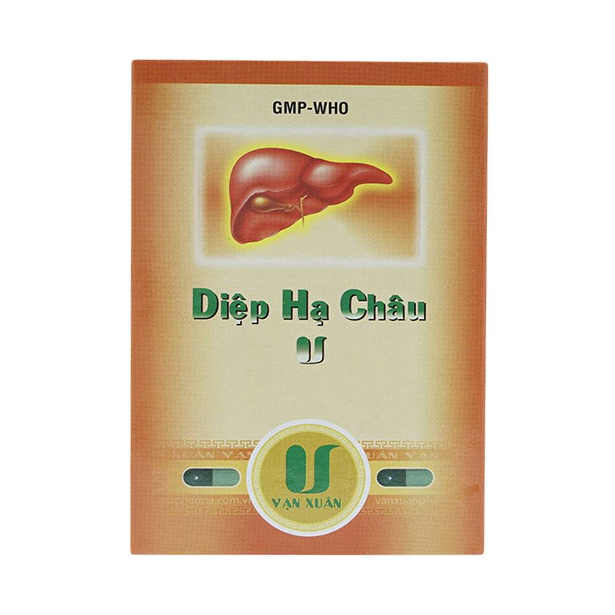 Thuốc Diệp Hạ Châu V Vạn Xuân điều trị chứng thấp nhiệt trong viêm gan cấp và mãn (10 vỉ x 10 viên)