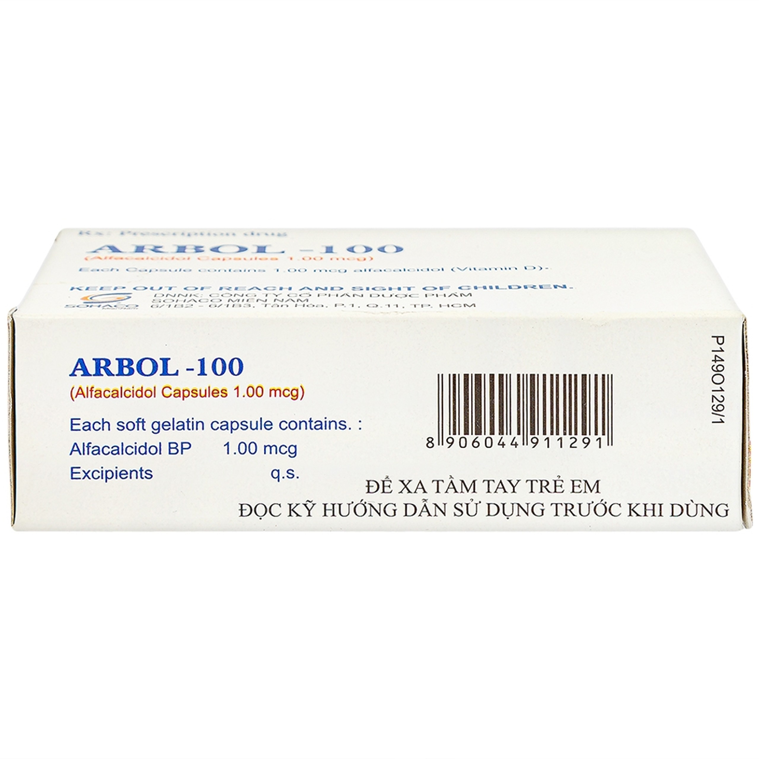 Thuốc Arbol-100 Olive Healthcare dùng trong hạ canxi máu, suy tuyến cận giáp (3 vỉ x 10 viên)