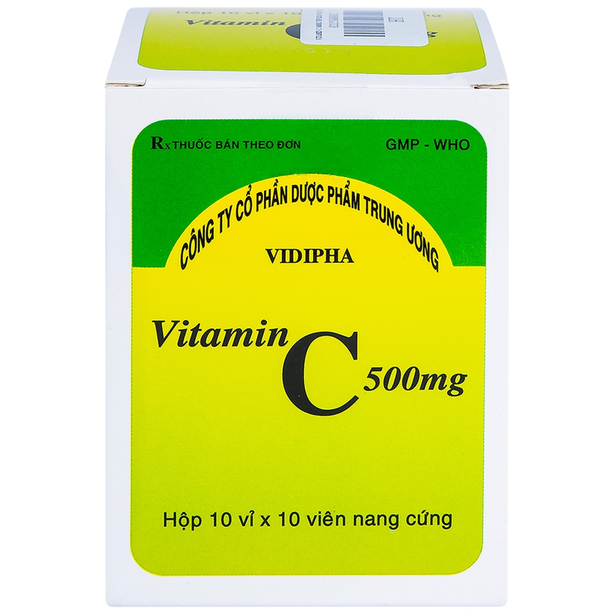 Thuốc Vitamin C 500mg Vidipha hỗ trợ điều trị bệnh Thalassemia (10 vỉ x 10 viên)